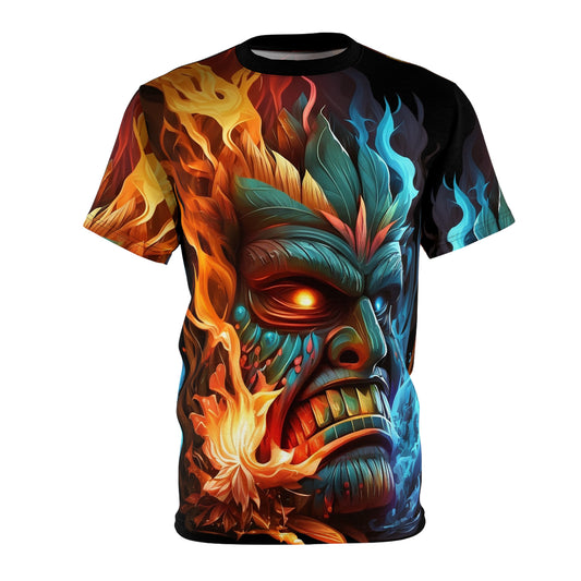 Smoke & Flame Tiki Unisex Tee