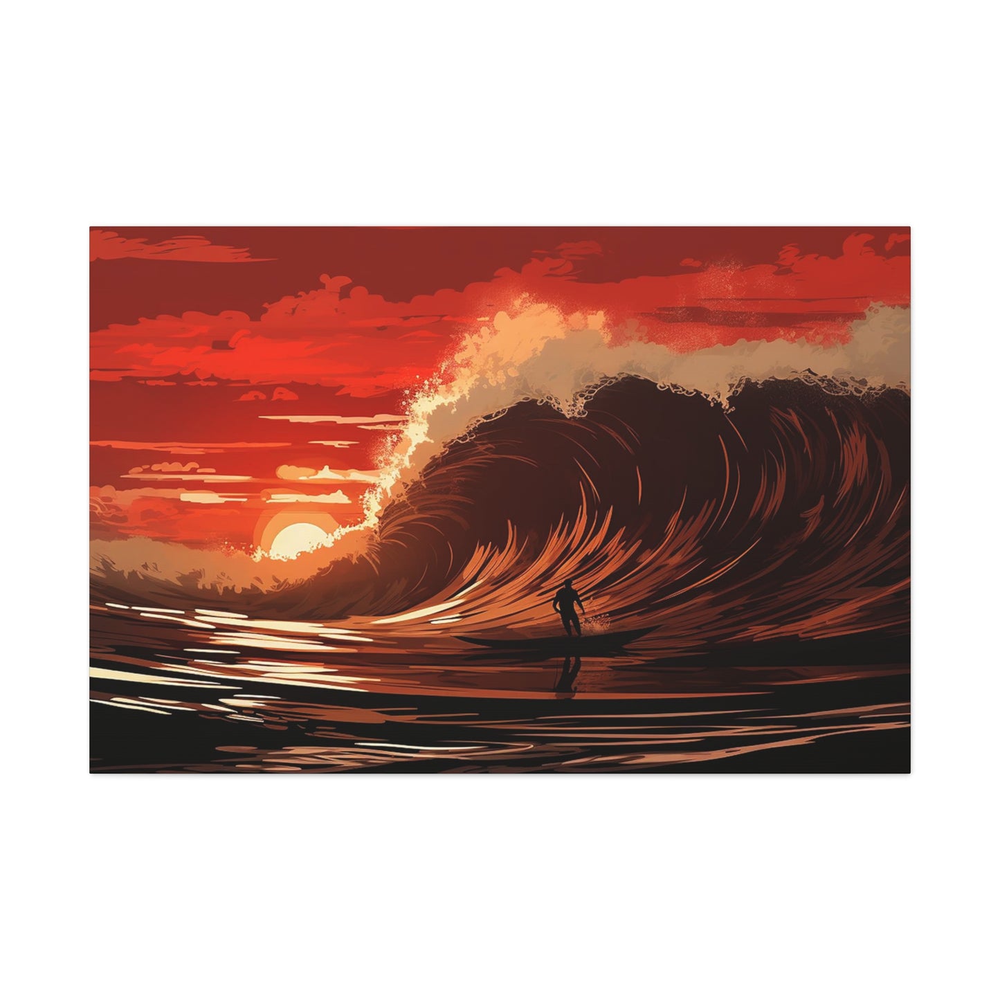 Polynesian Sunset Ride Canvas Gallery Wraps