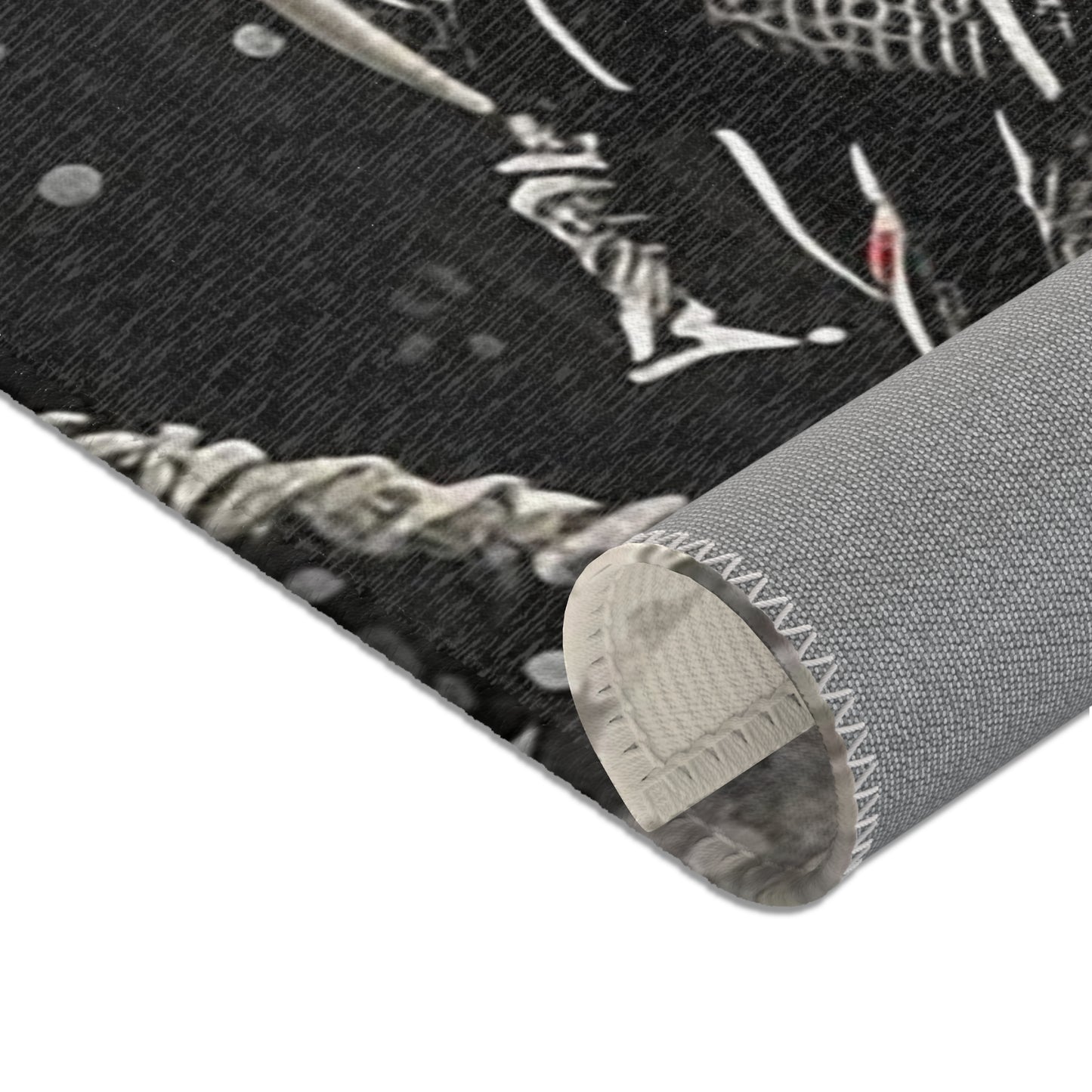Bearded Samurai Area Rugs