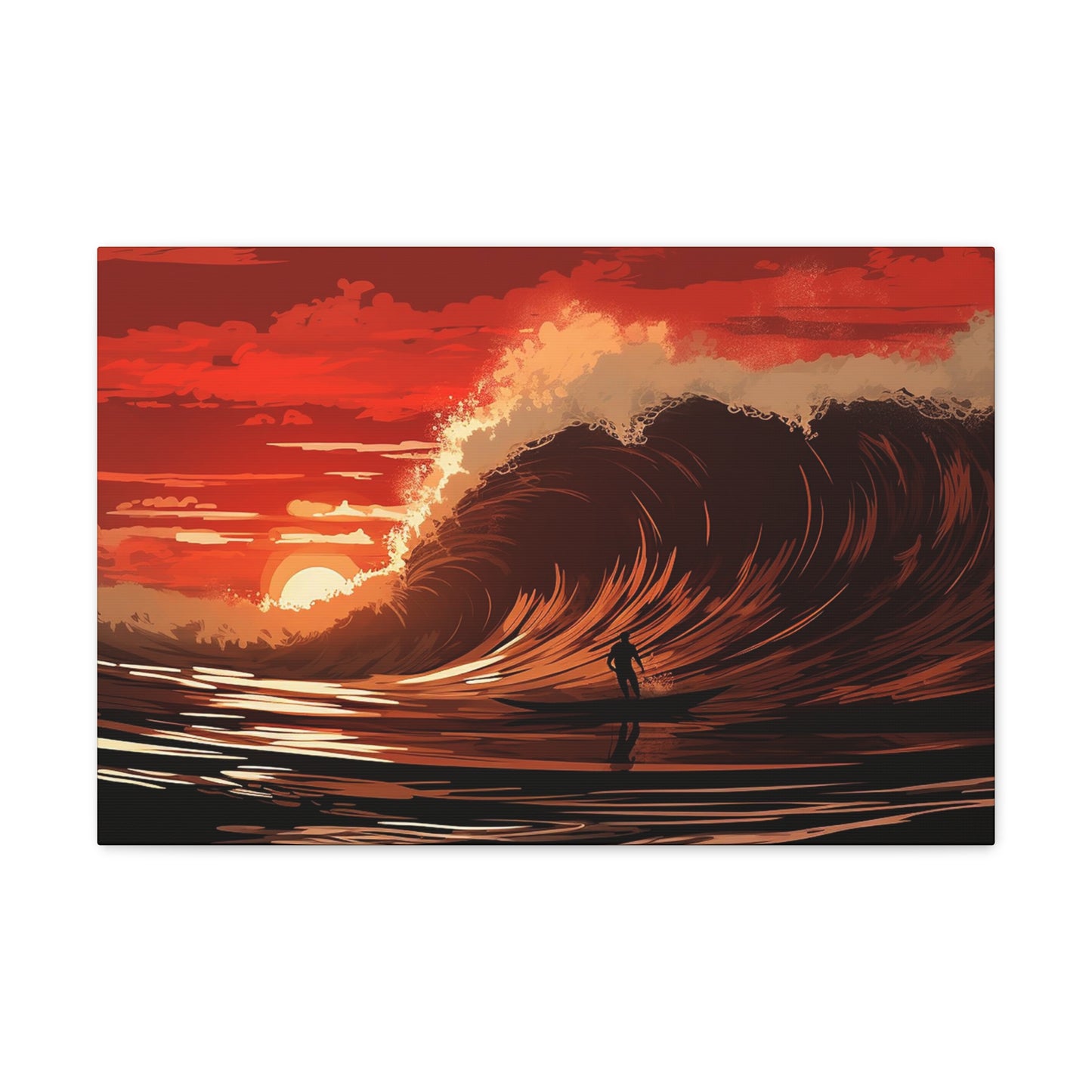 Polynesian Sunset Ride Canvas Gallery Wraps