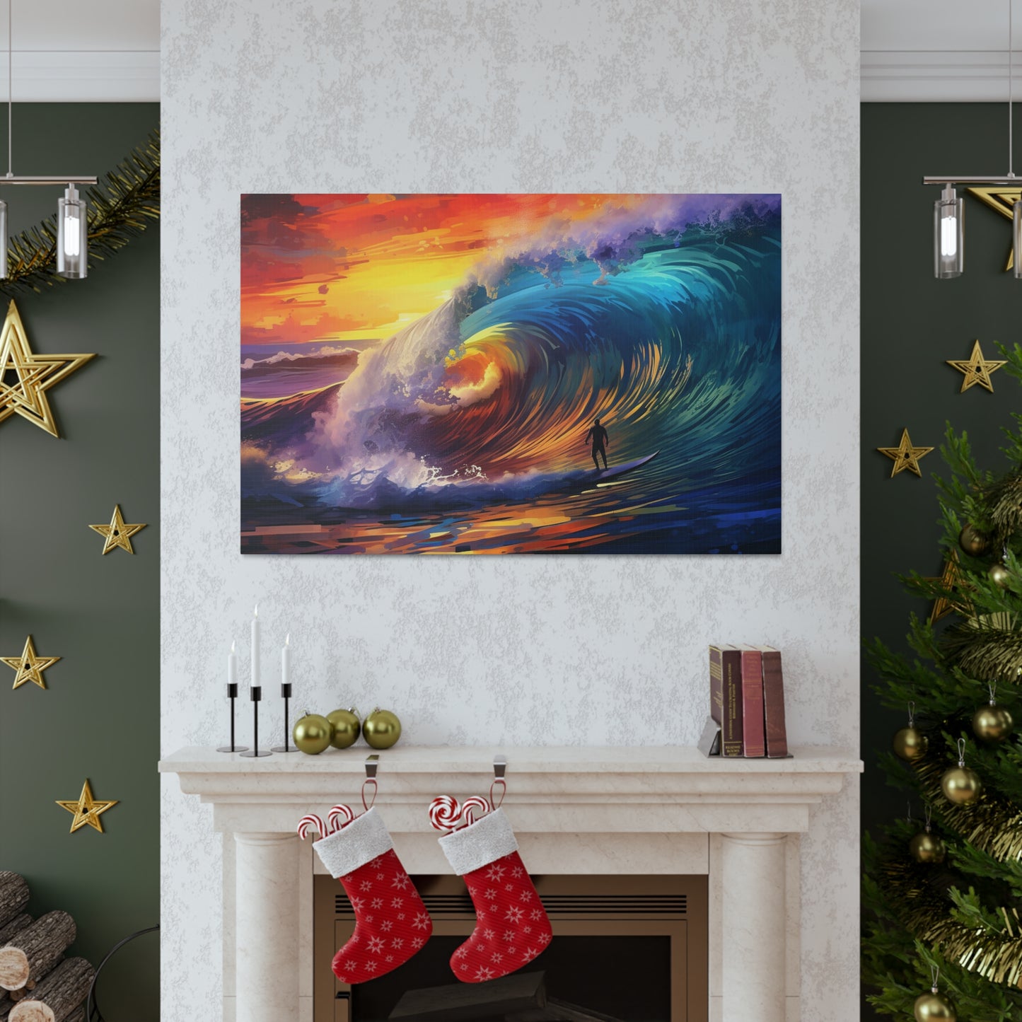 Polynesian Wave Canvas Gallery Wraps