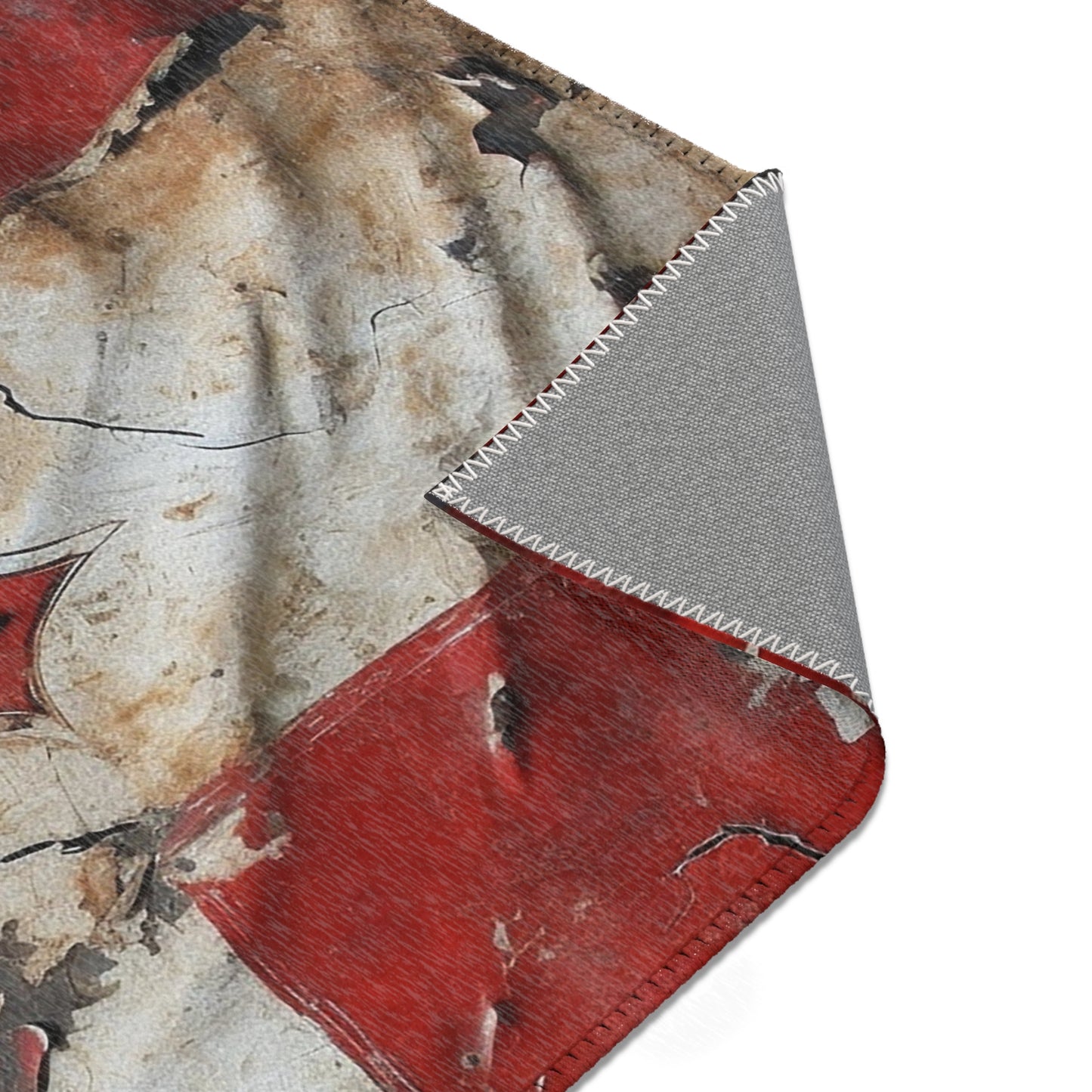 Tattered Templar Flag Area Rugs