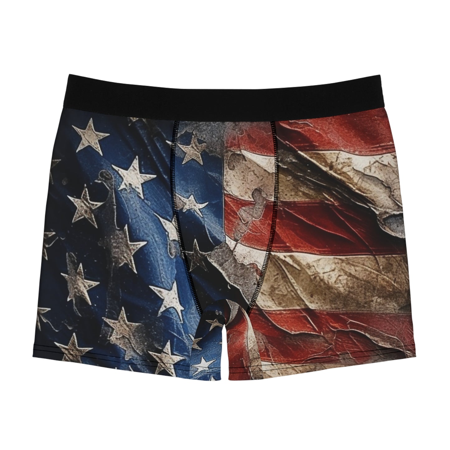 Distressed American Flag Men's Boxer Briefs