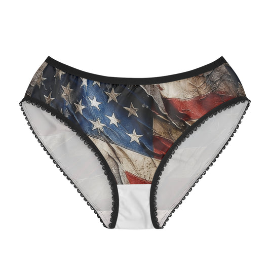 Distressed American Flag Women's Briefs