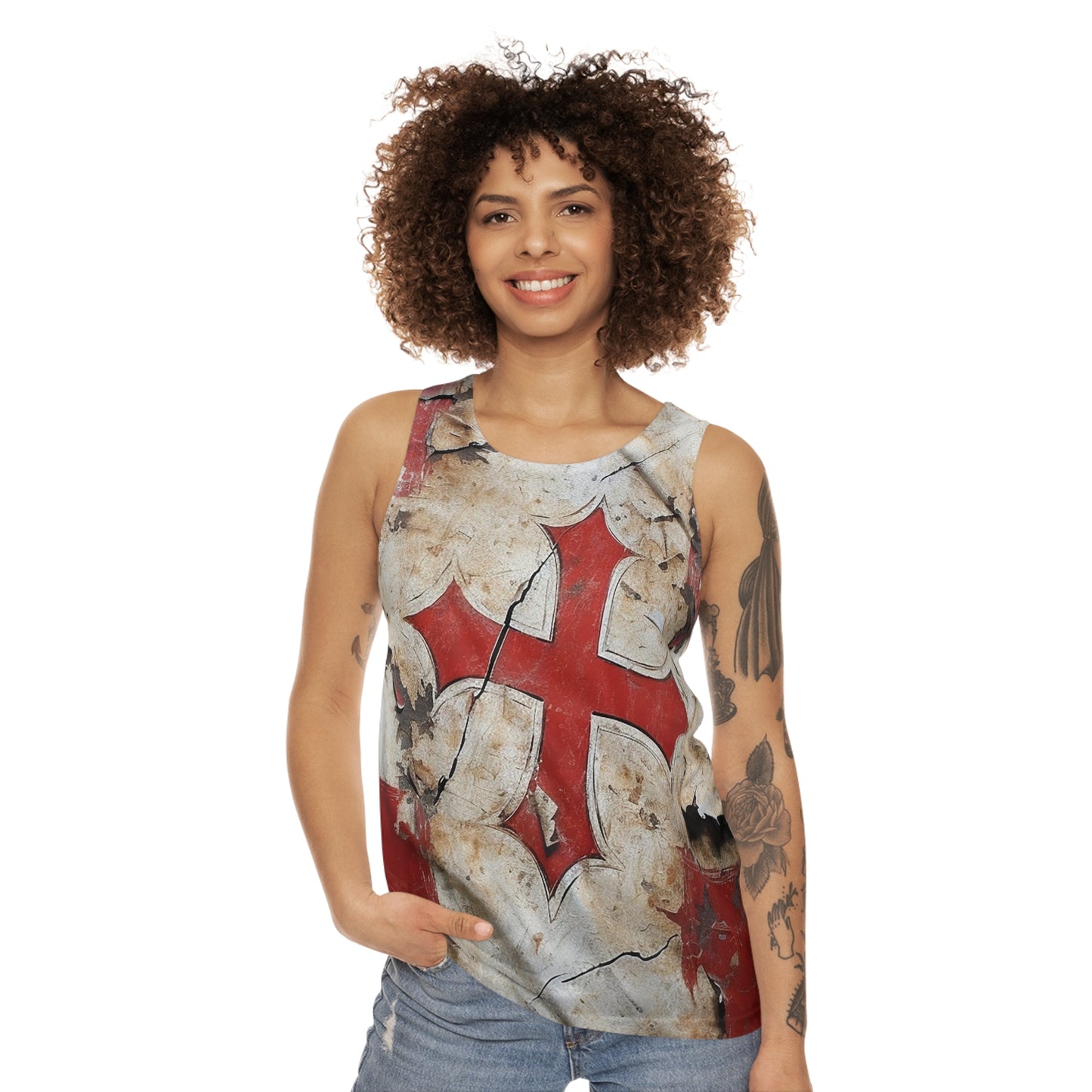 Templar Flag Unisex Tank Top