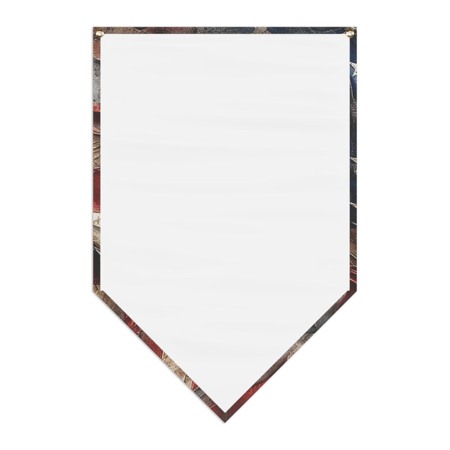 Distressed American Flag Pennant Banner