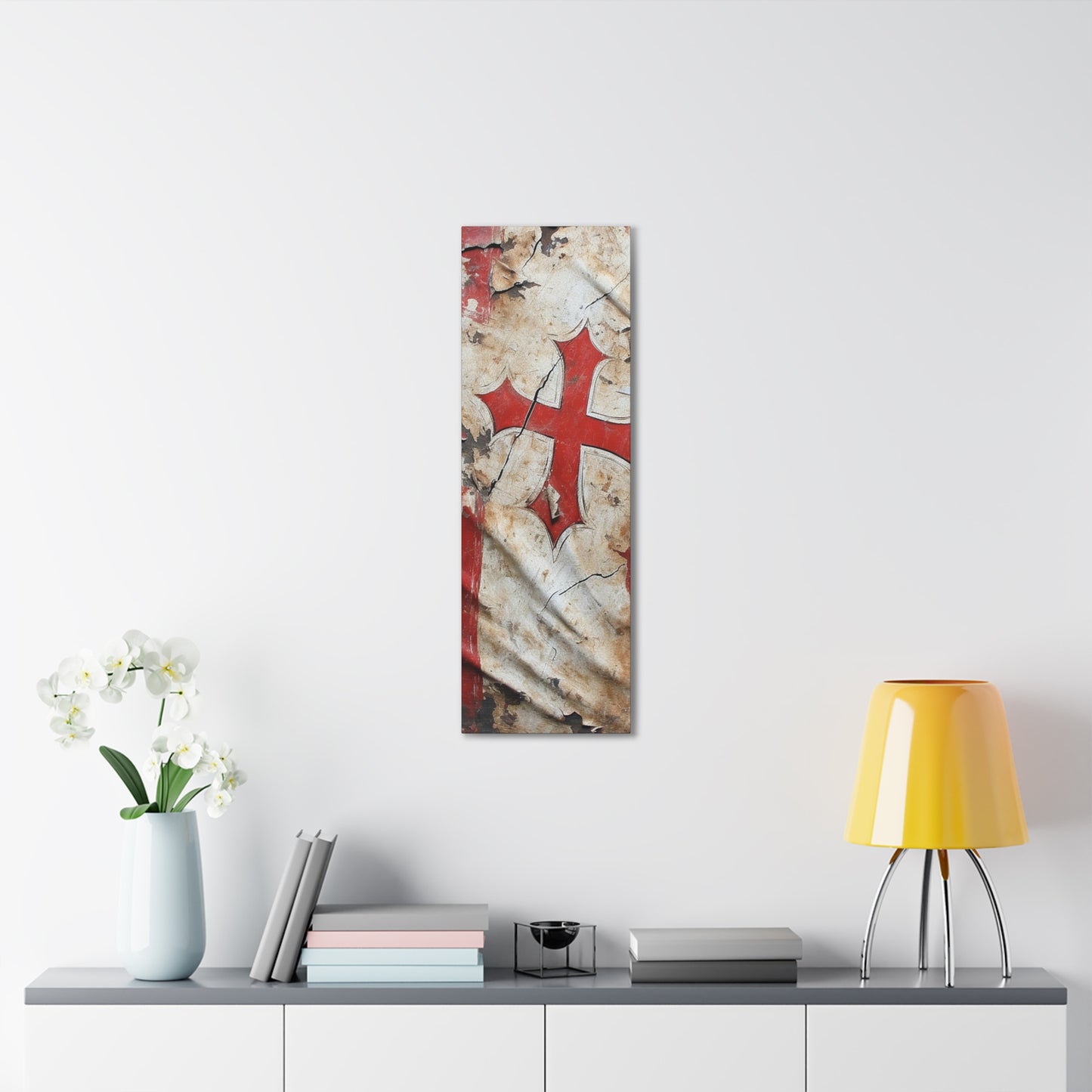 Tattered Templar Flag Canvas Gallery Wraps
