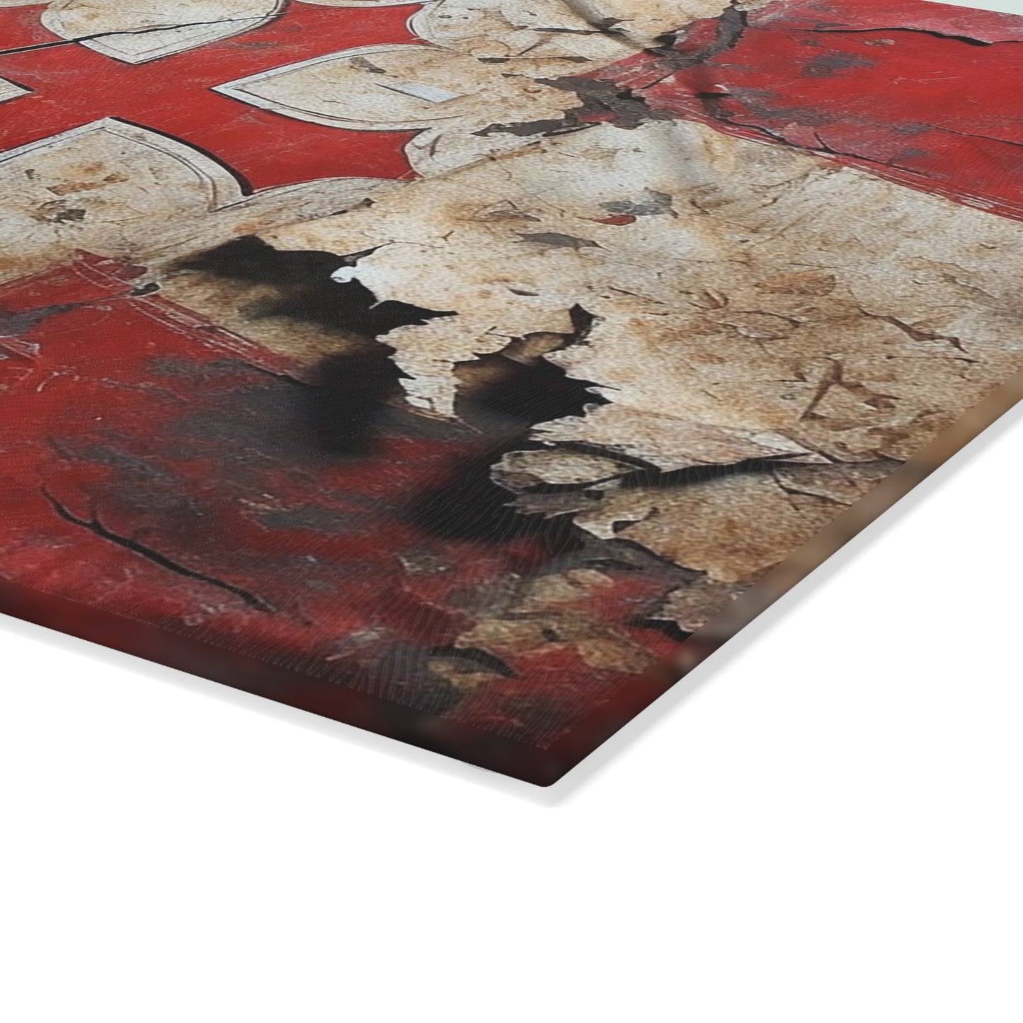 Templar Flag Glass Cutting Board
