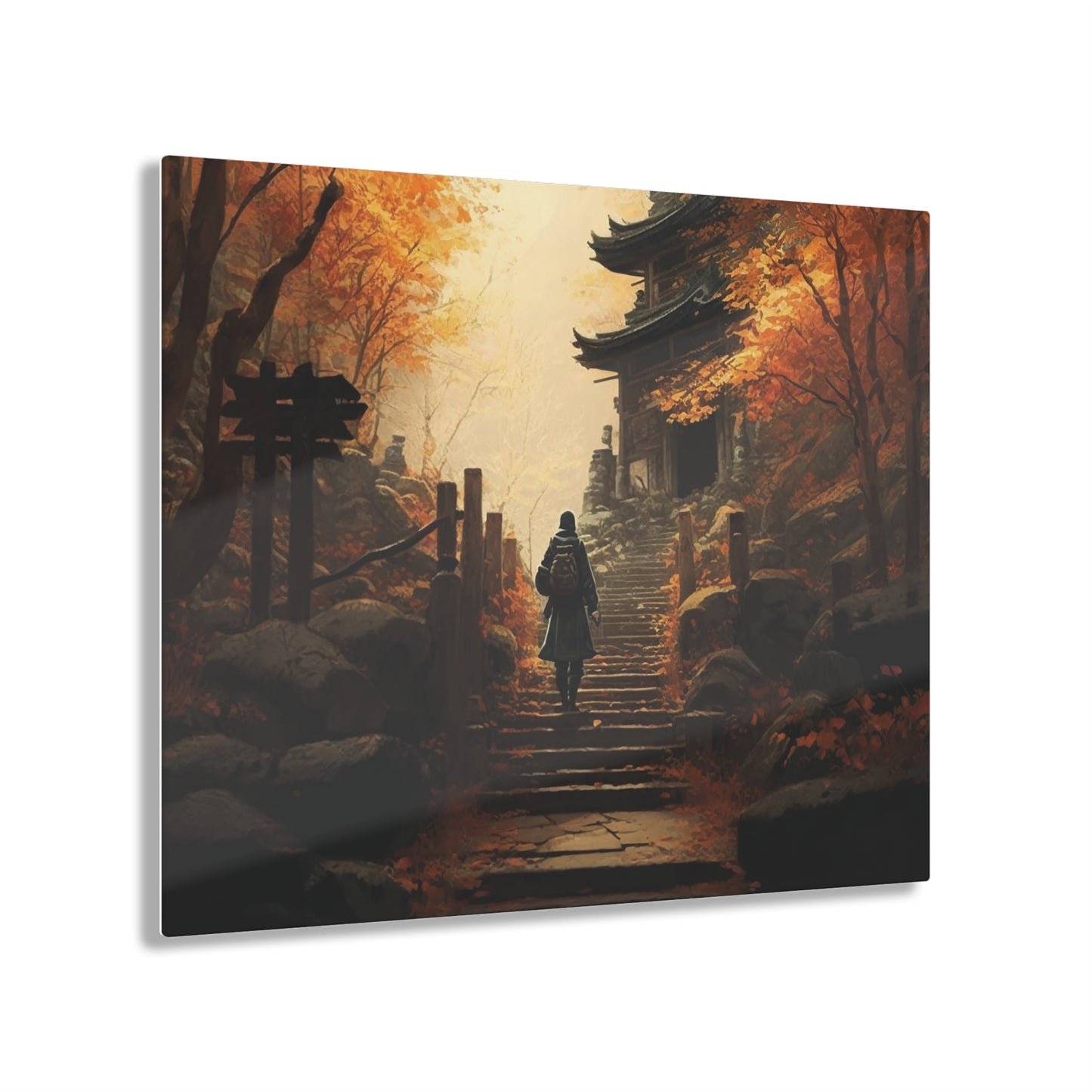 Autumn Temple Acrylic Prints