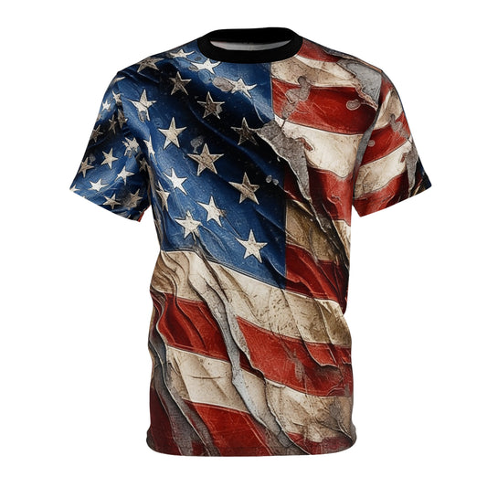 Distressed American Flag Unisex Tee