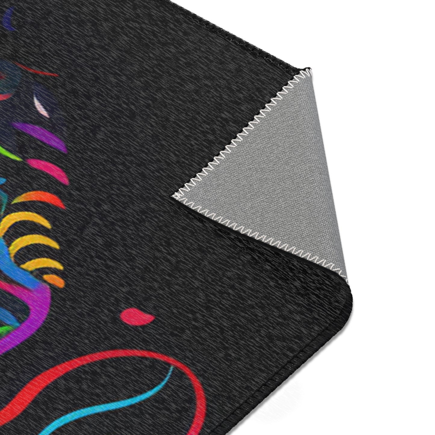 Neon Sugar Skull Area Rug