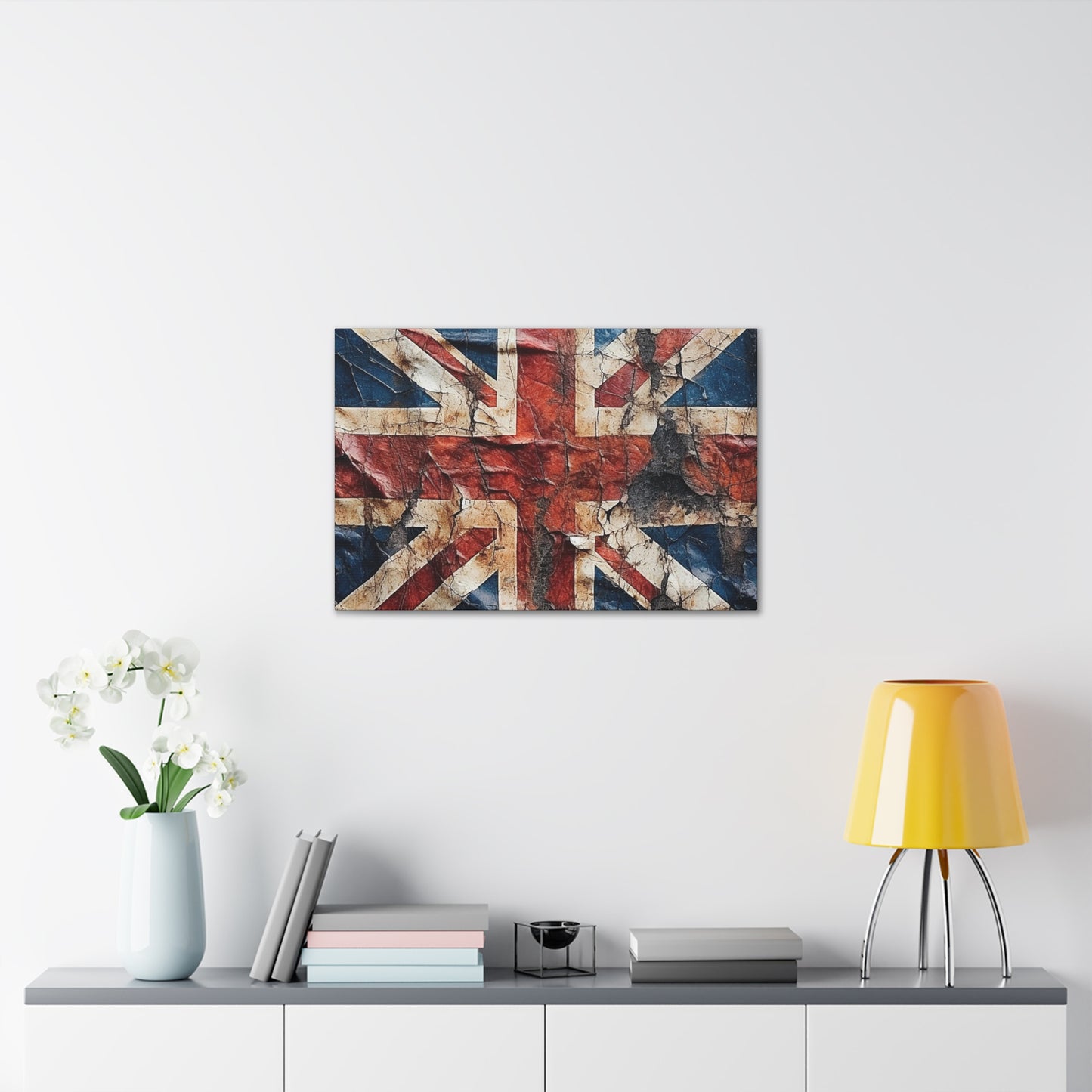 British Union Jack Tattered Flag Canvas Gallery Wraps