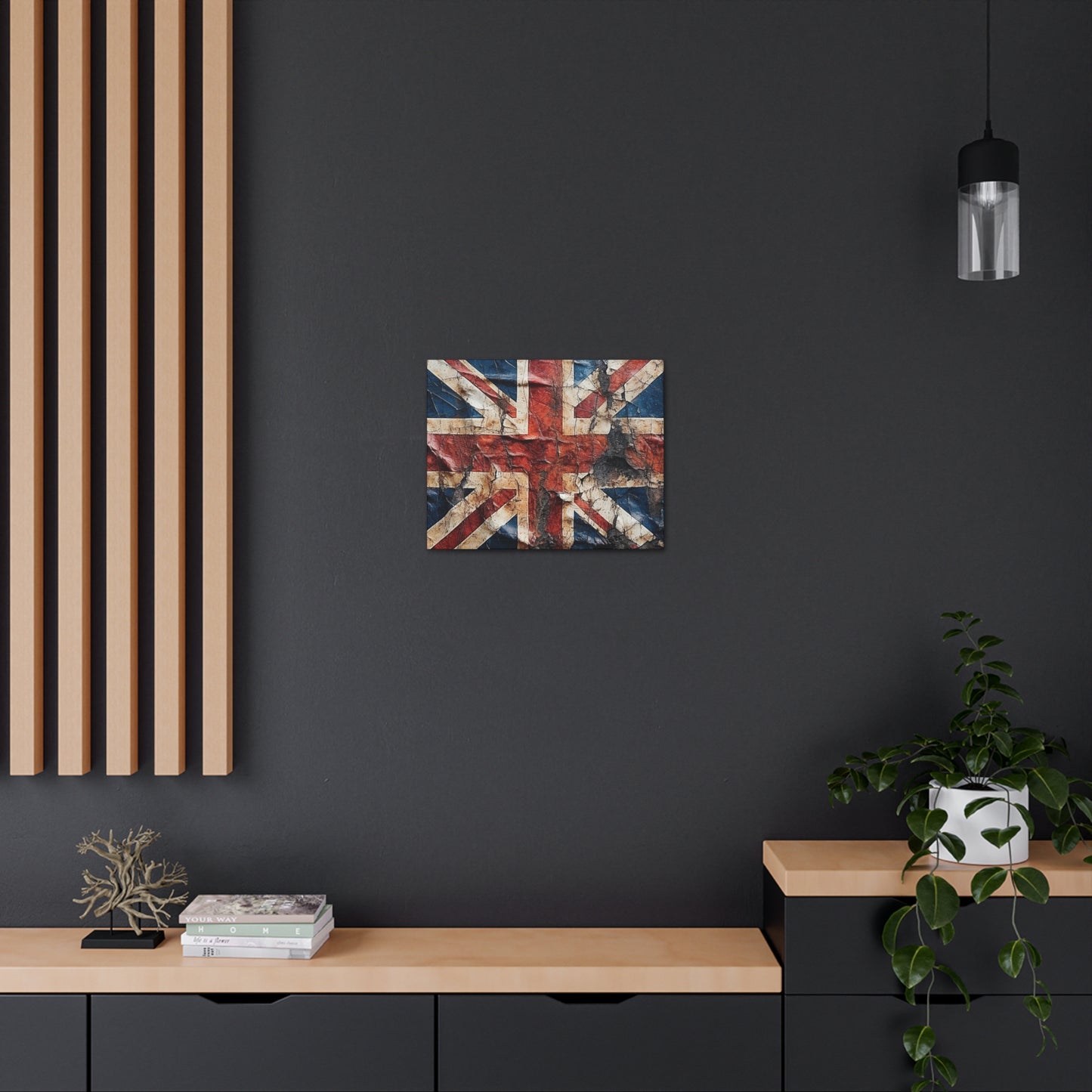 British Union Jack Tattered Flag Canvas Gallery Wraps