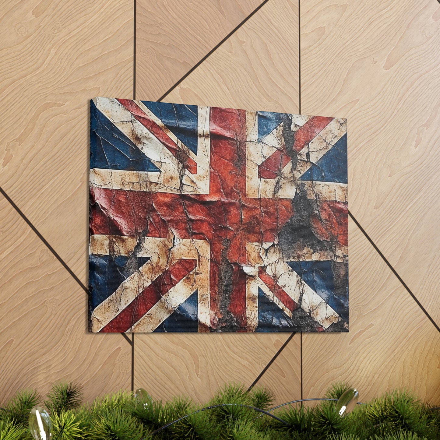 British Union Jack Tattered Flag Canvas Gallery Wraps