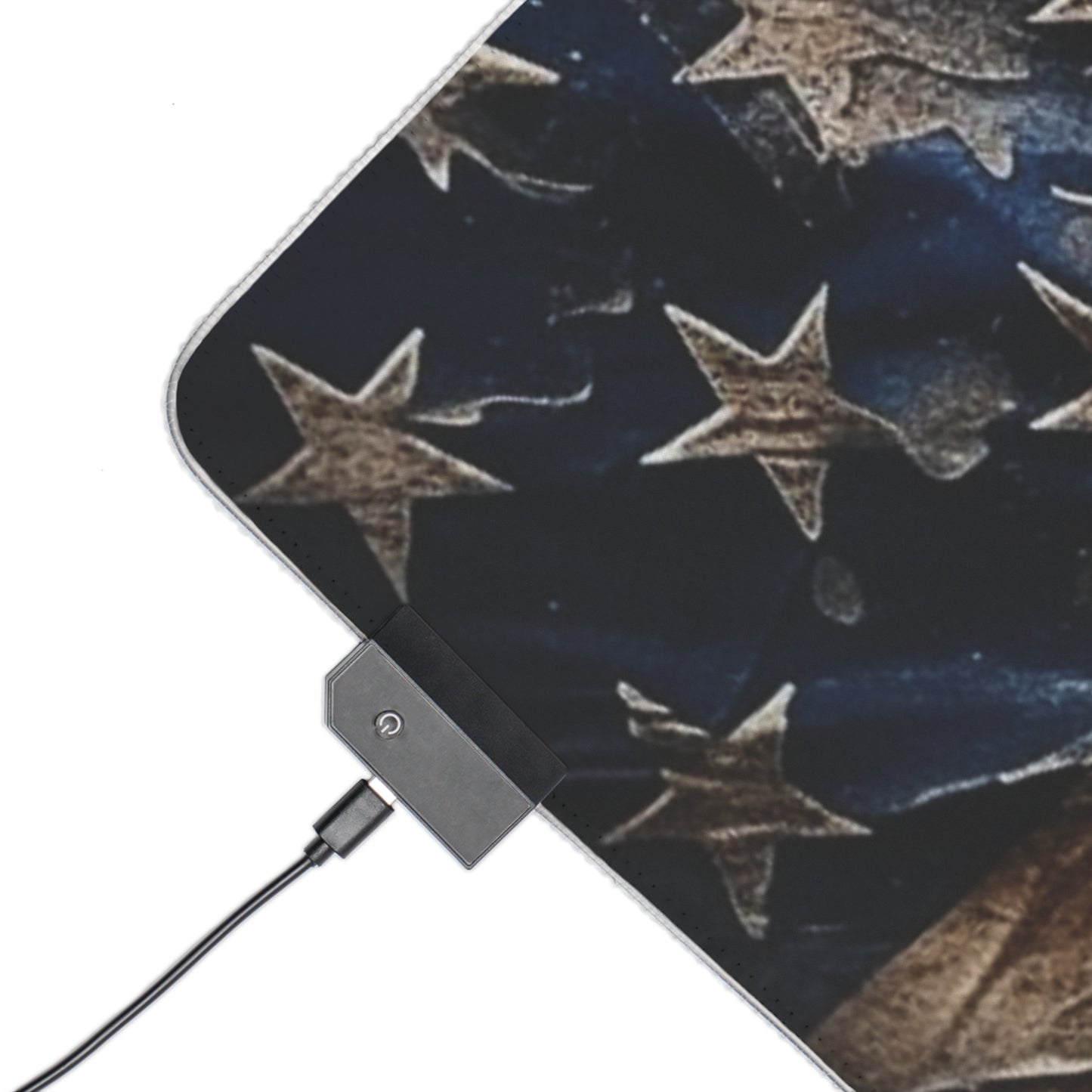 Distressed American Flag LED Gaming Mouse Pad