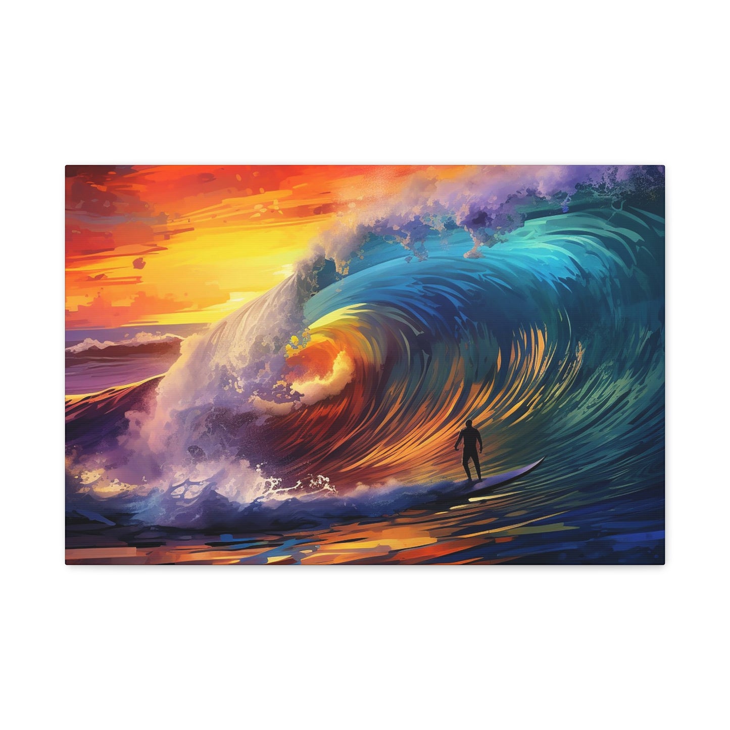 Polynesian Wave Canvas Gallery Wraps