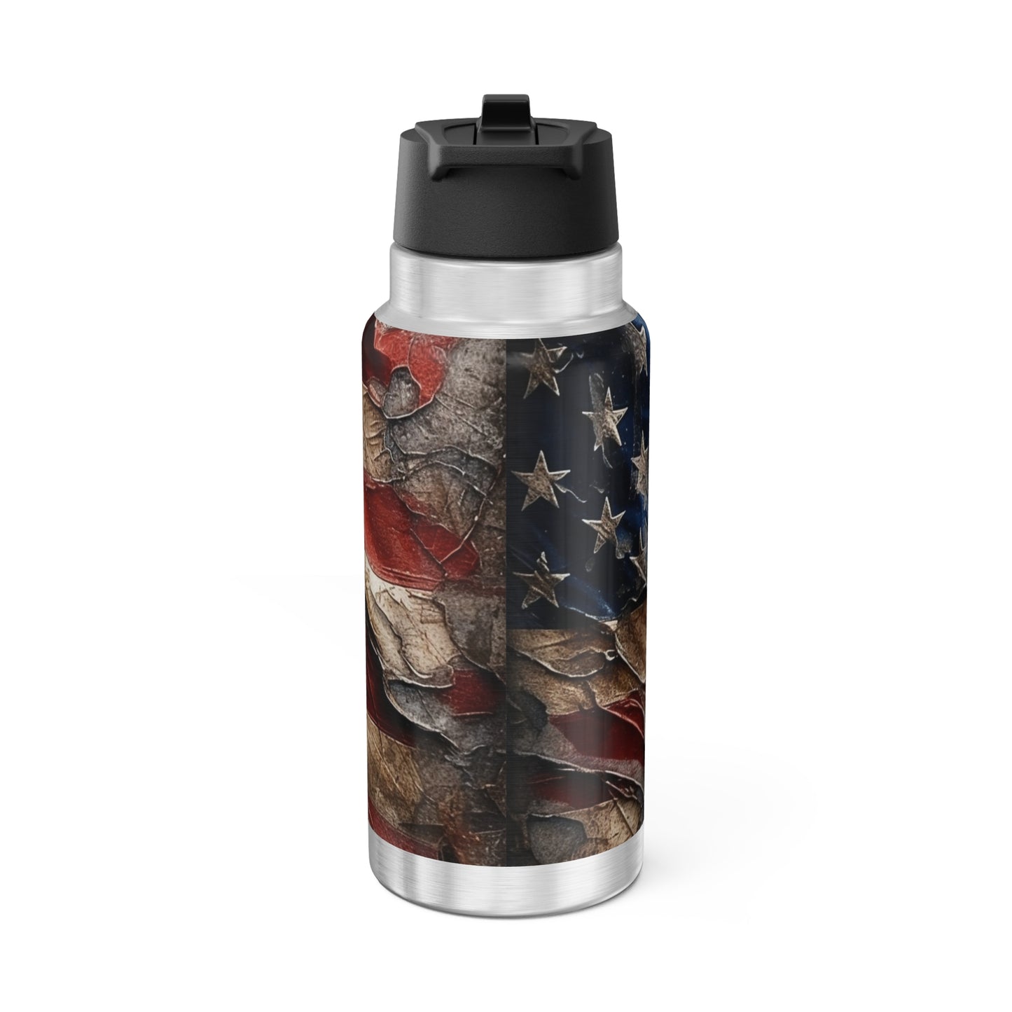 Distressed American Flag Gator Tumbler, 32oz