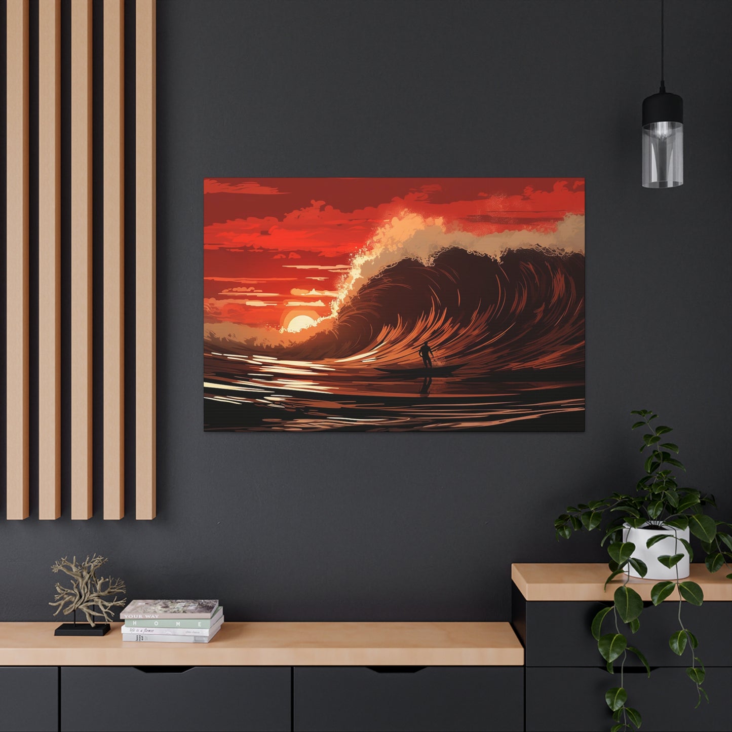 Polynesian Sunset Ride Canvas Gallery Wraps