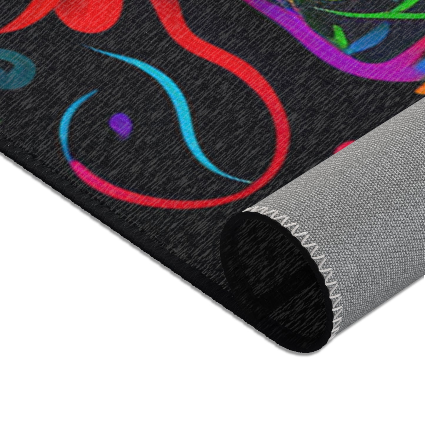 Neon Sugar Skull Area Rug
