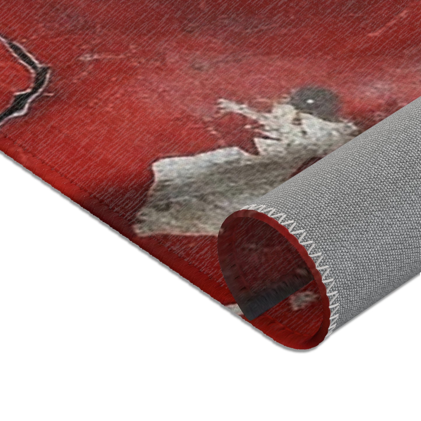 Tattered Templar Flag Area Rugs