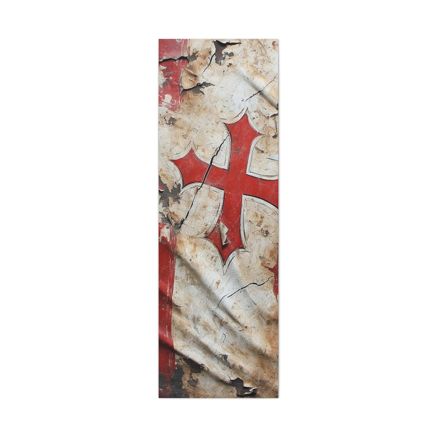 Tattered Templar Flag Canvas Gallery Wraps