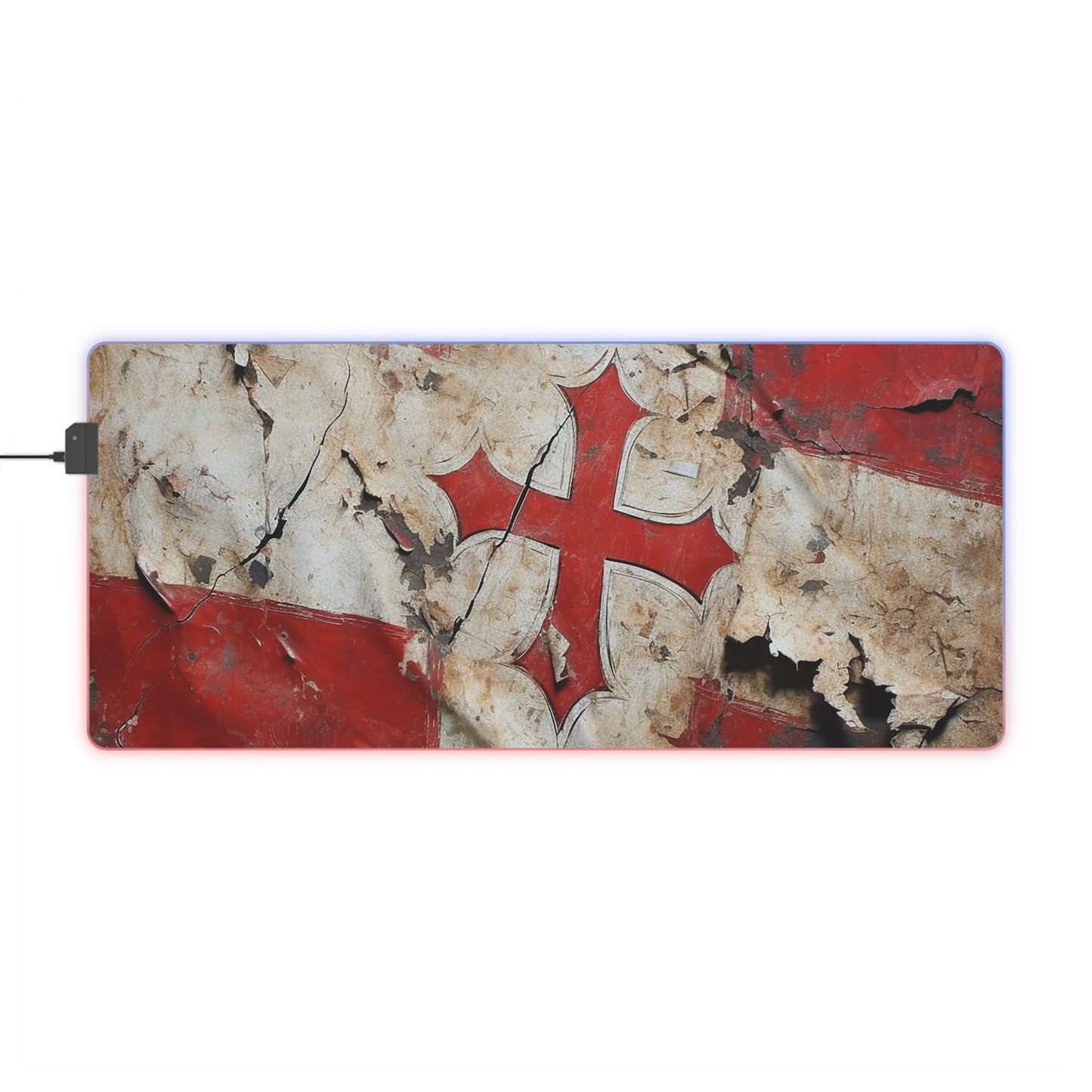 Templar Flag LED Gaming Mouse Pad