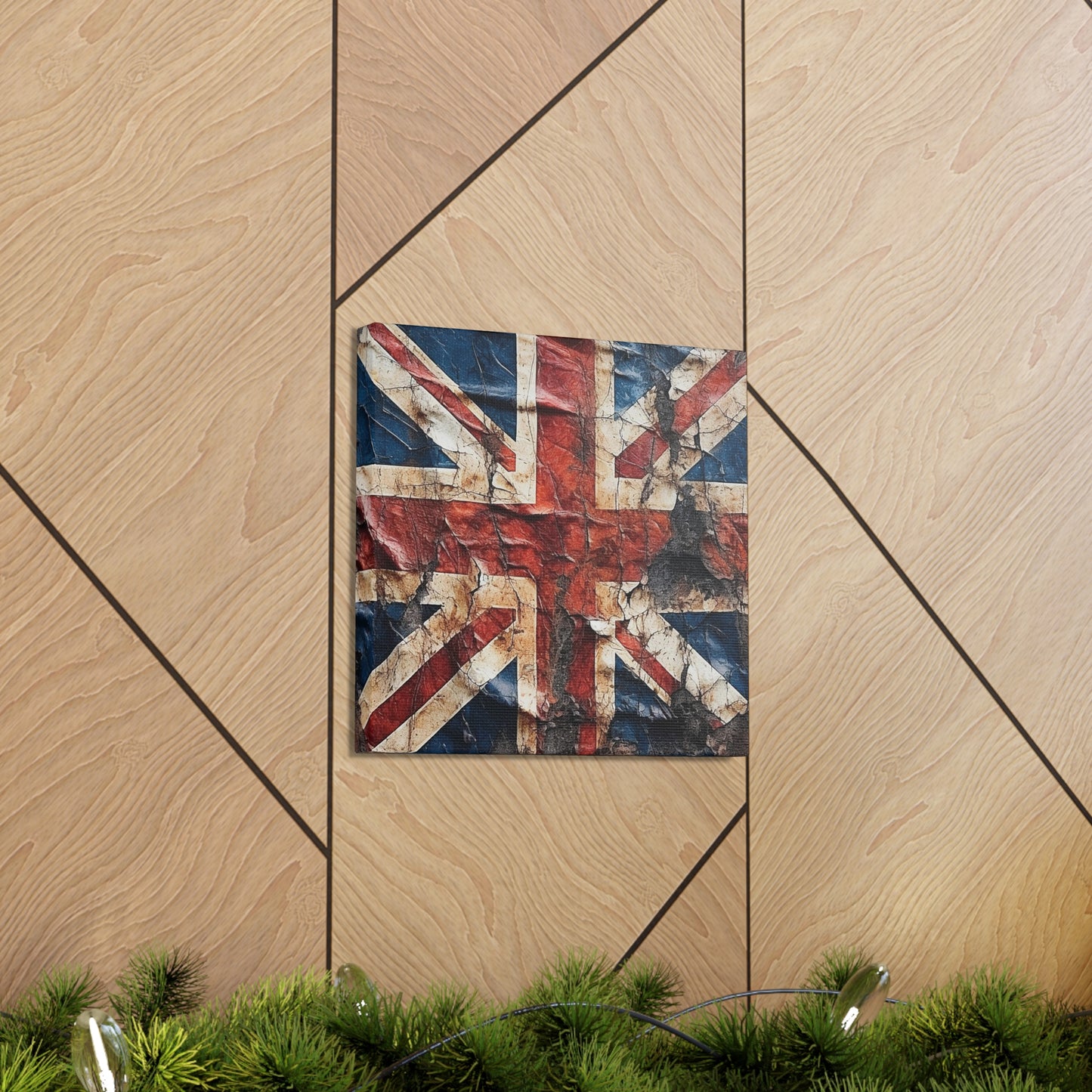British Union Jack Tattered Flag Canvas Gallery Wraps