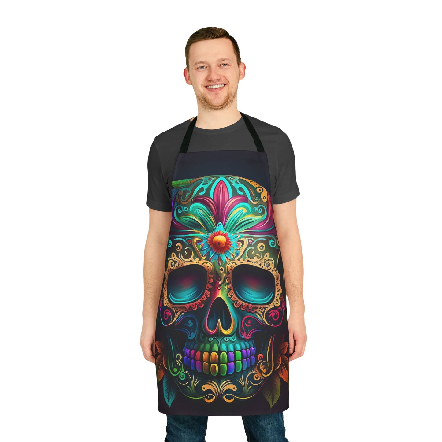 Flower Sugar Skull Apron