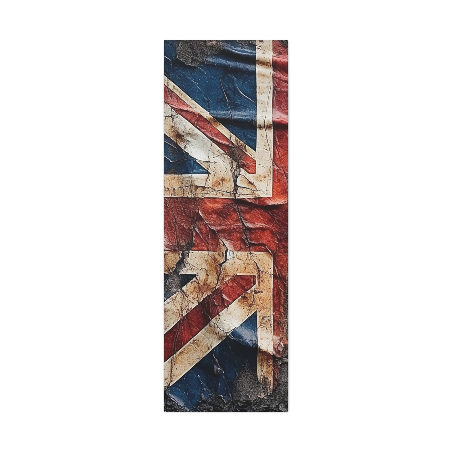 British Union Jack Tattered Flag Canvas Gallery Wraps