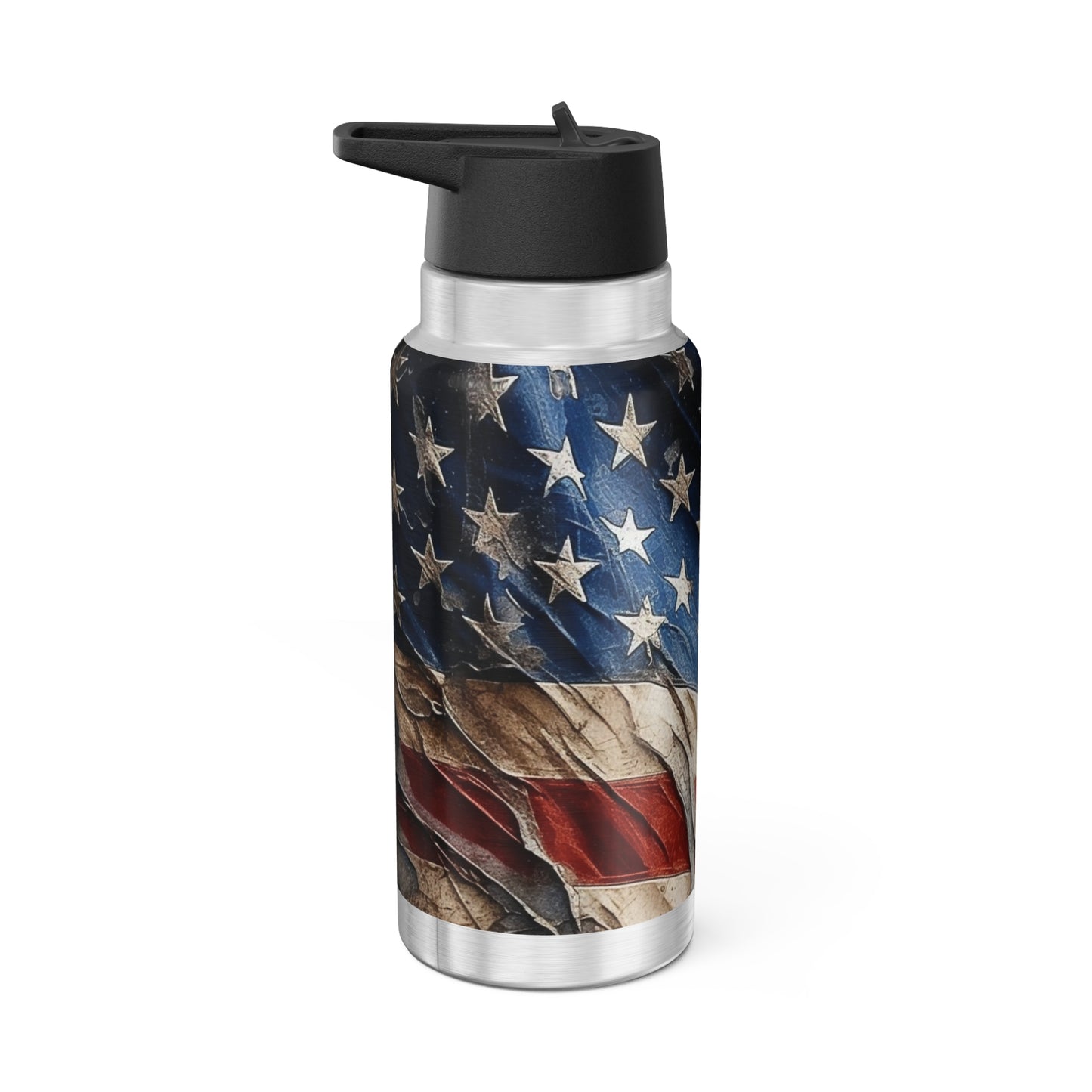 Distressed American Flag Gator Tumbler, 32oz