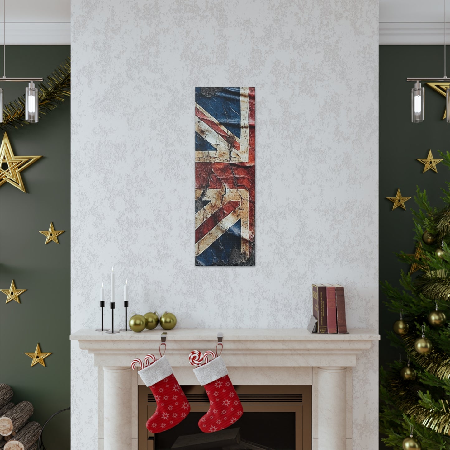 British Union Jack Tattered Flag Canvas Gallery Wraps