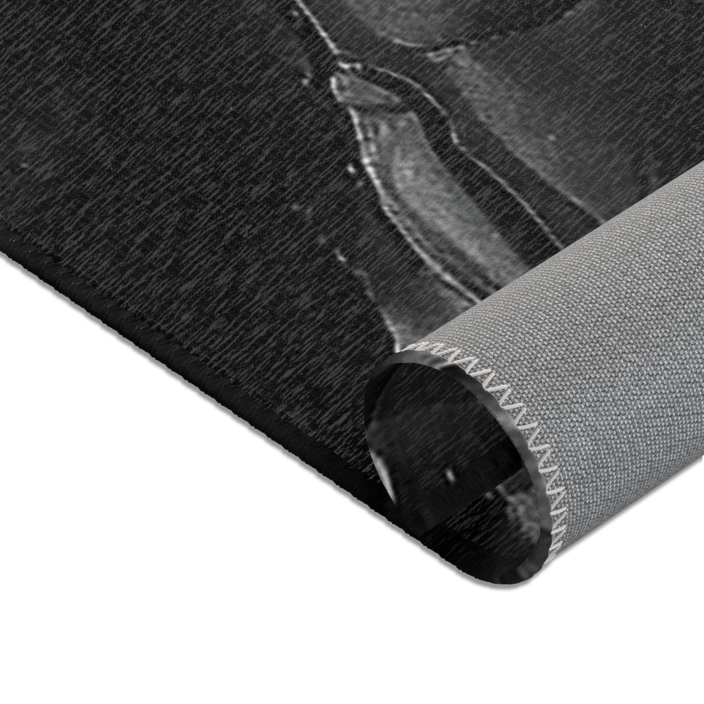 Black American Flag Area Rugs
