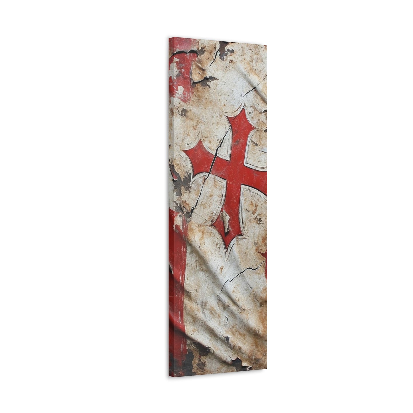 Tattered Templar Flag Canvas Gallery Wraps