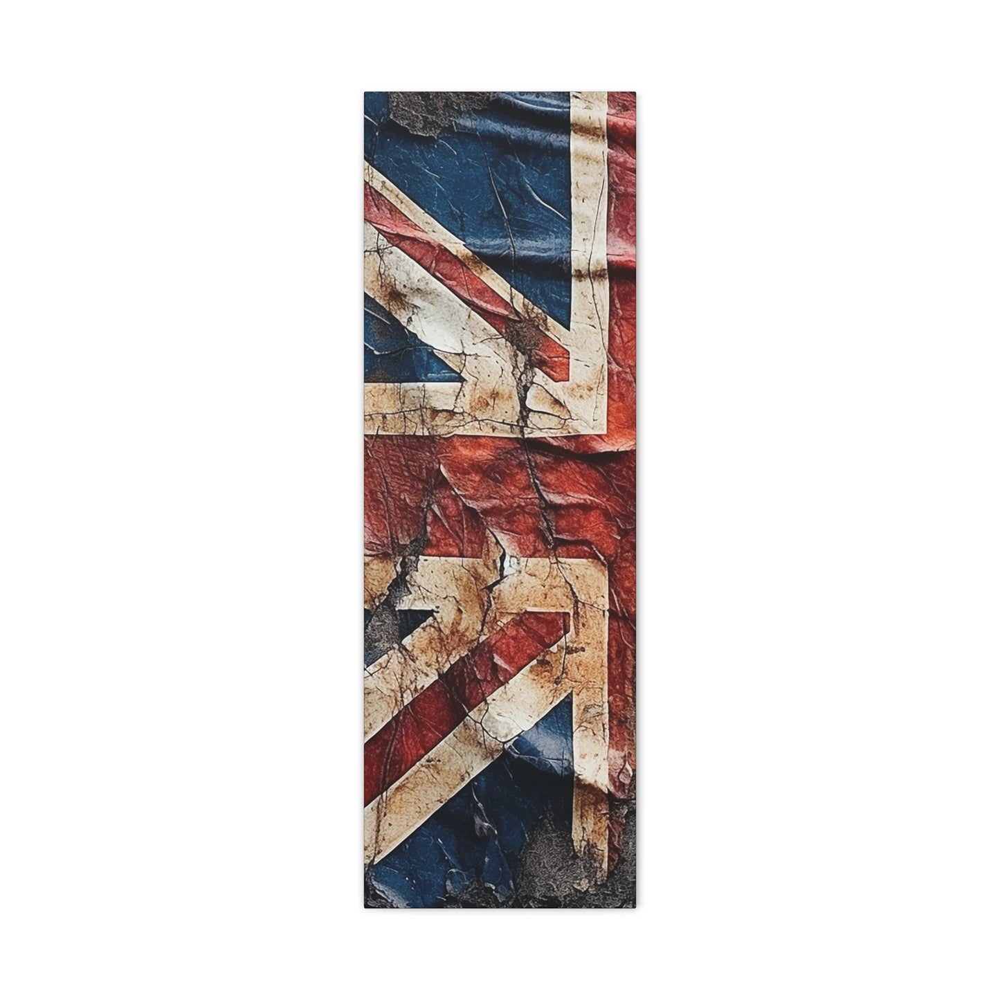 British Union Jack Tattered Flag Canvas Gallery Wraps