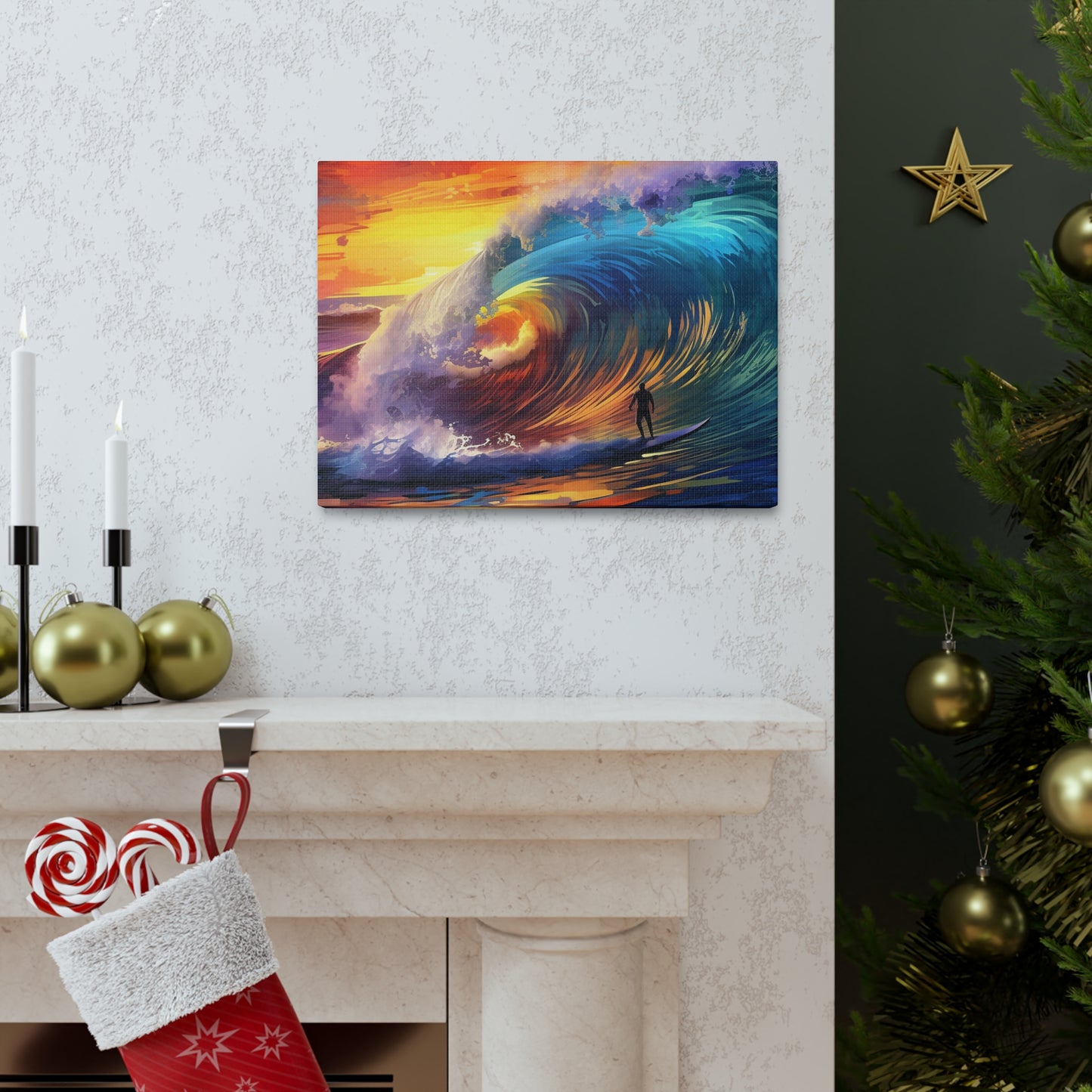 Polynesian Wave Canvas Gallery Wraps