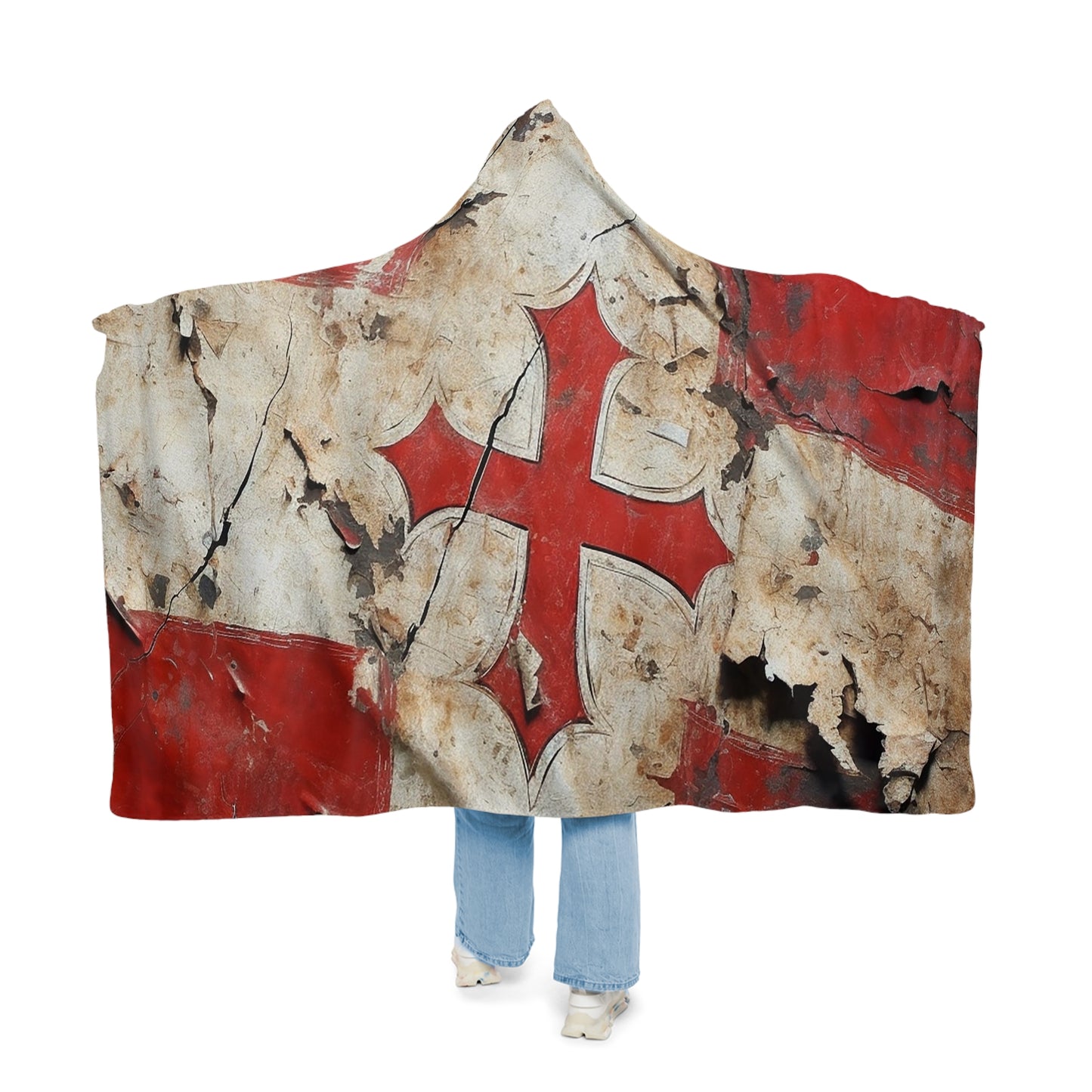 Templar Flag Snuggle Blanket