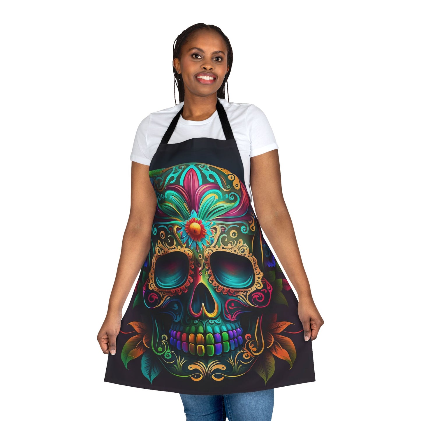 Flower Sugar Skull Apron
