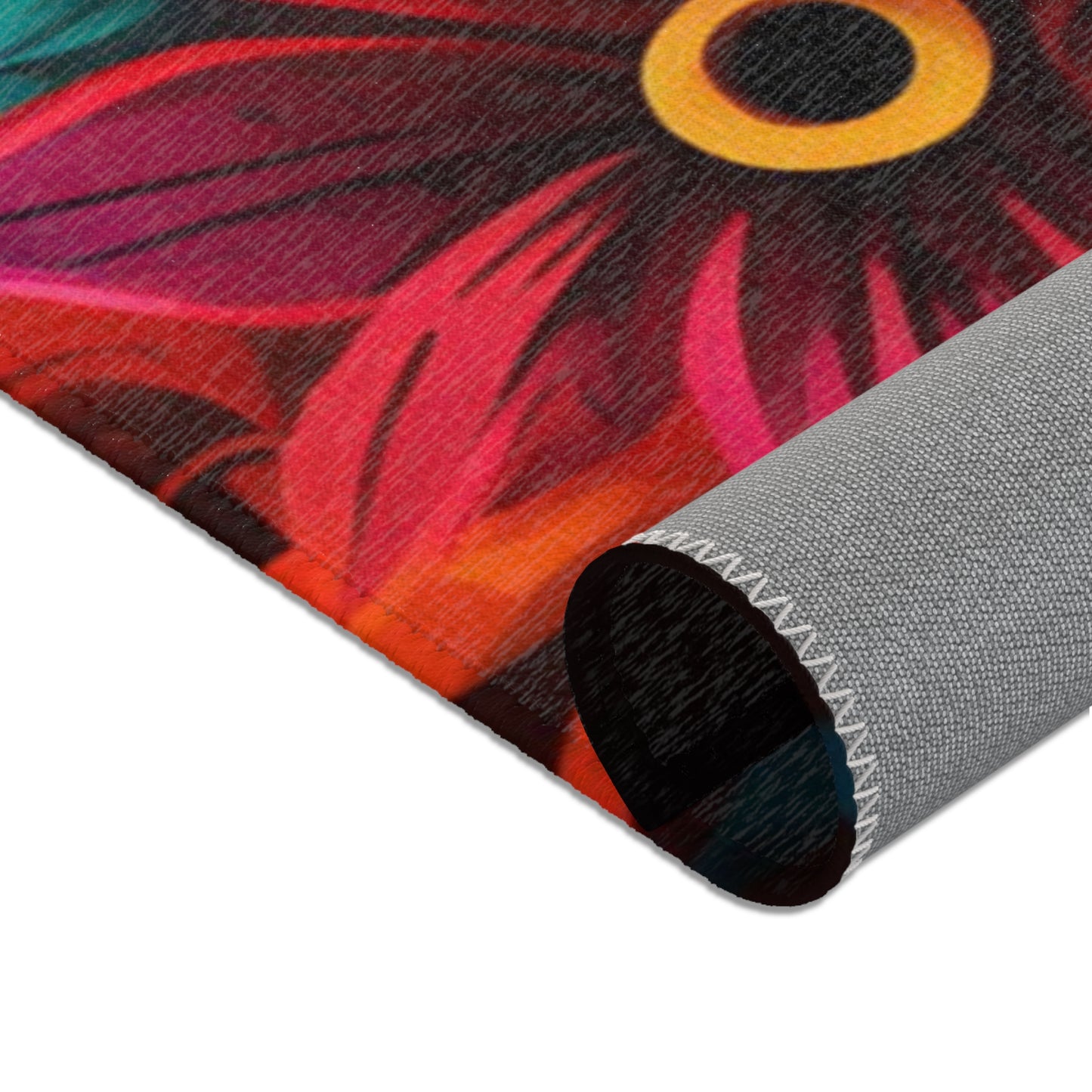 Feathered Tiki Area Rug