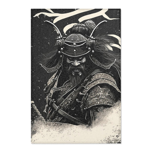 Bearded Samurai Area Rugs