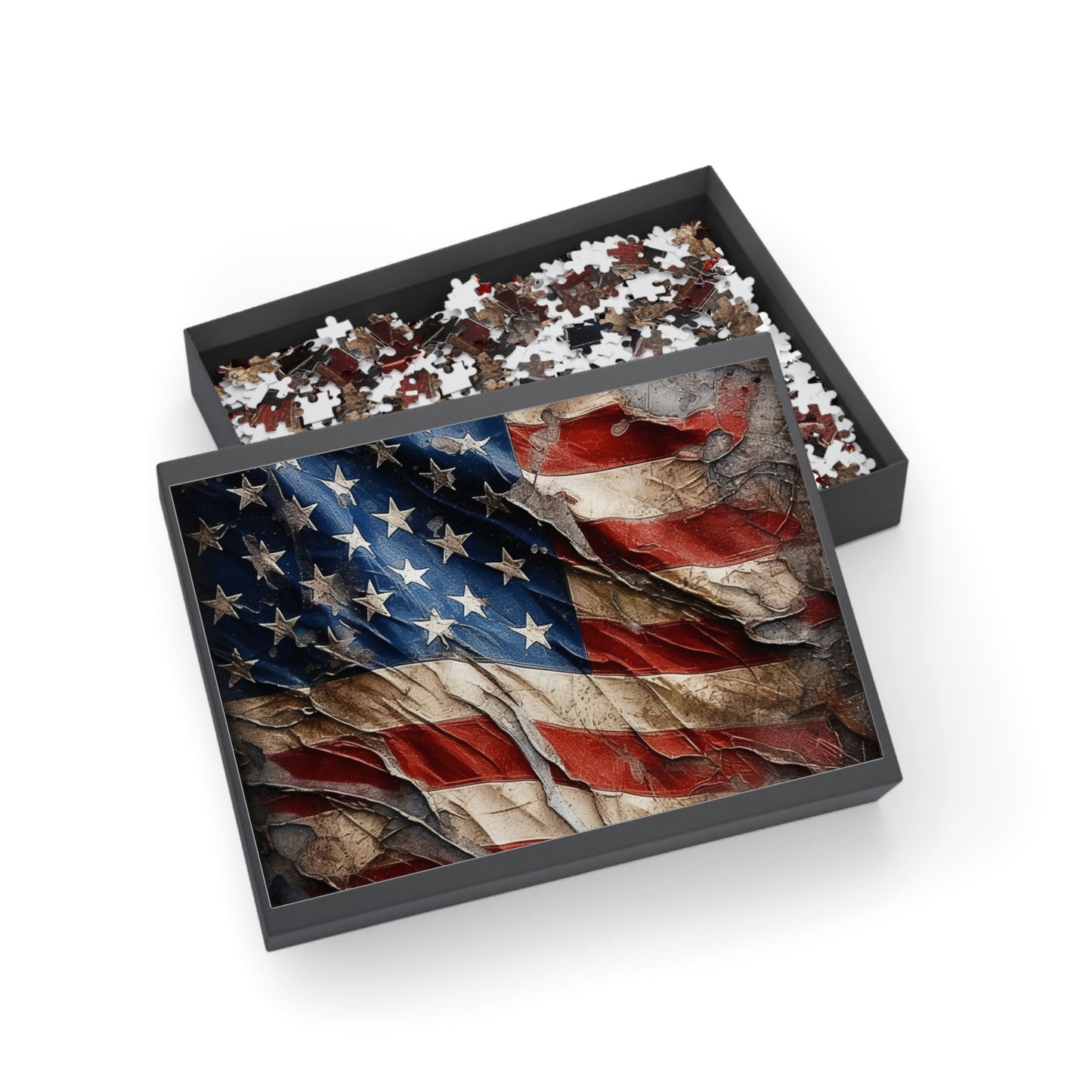 Distressed American Flag Puzzle (96, 252, 500, 1000-Piece)