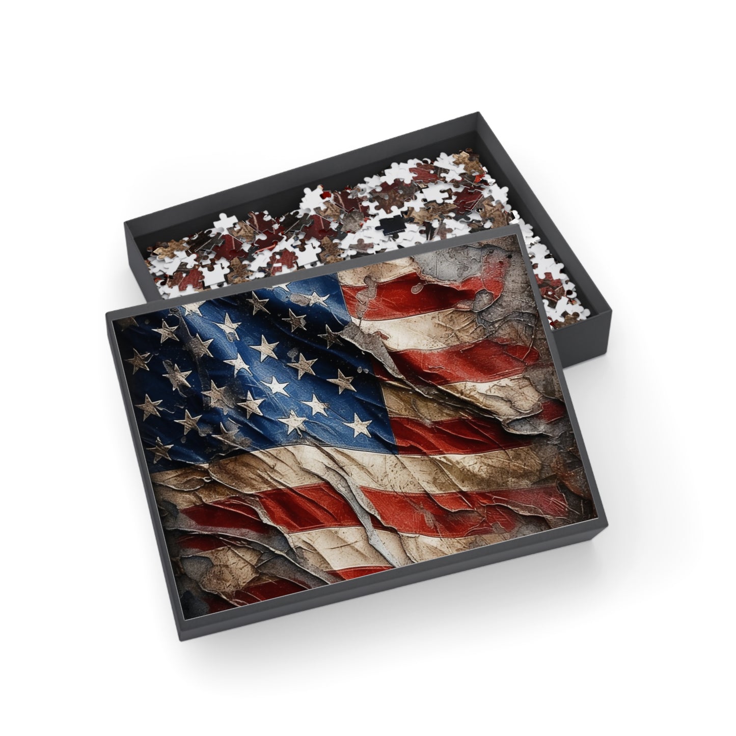 Distressed American Flag Puzzle (96, 252, 500, 1000-Piece)