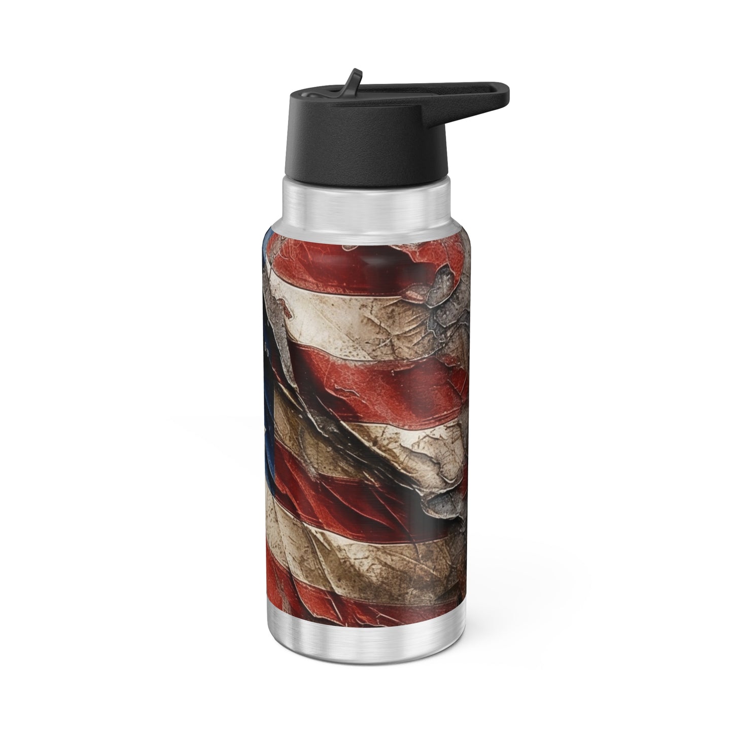 Distressed American Flag Gator Tumbler, 32oz