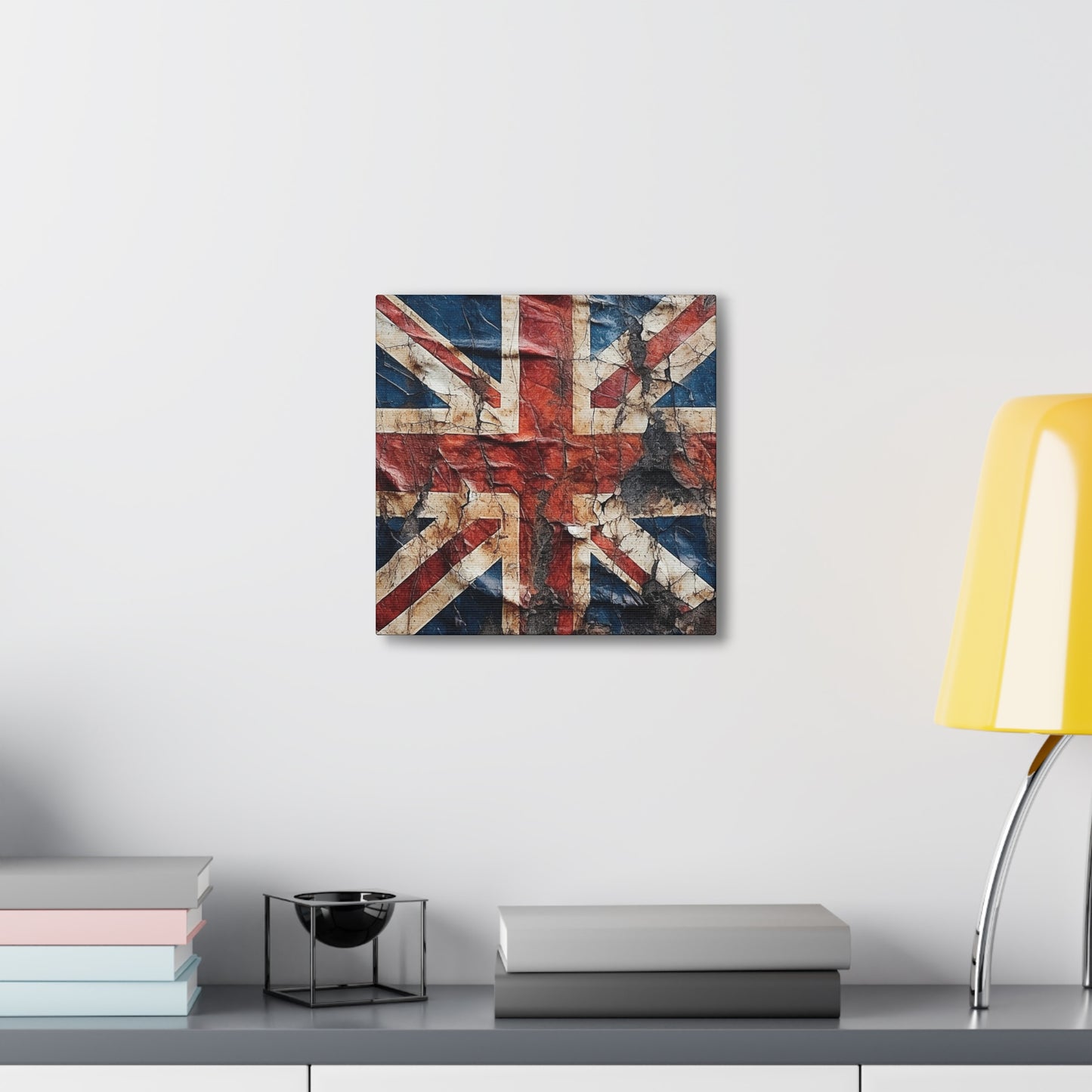 British Union Jack Tattered Flag Canvas Gallery Wraps