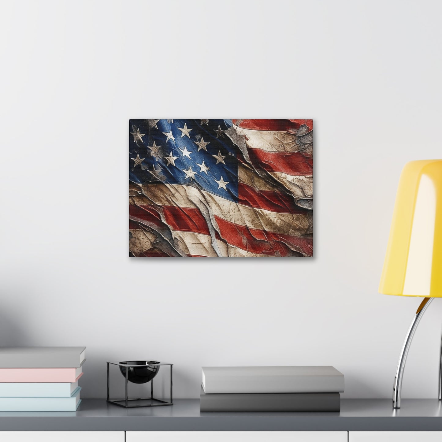 American Flag Distressed Canvas Gallery Wraps