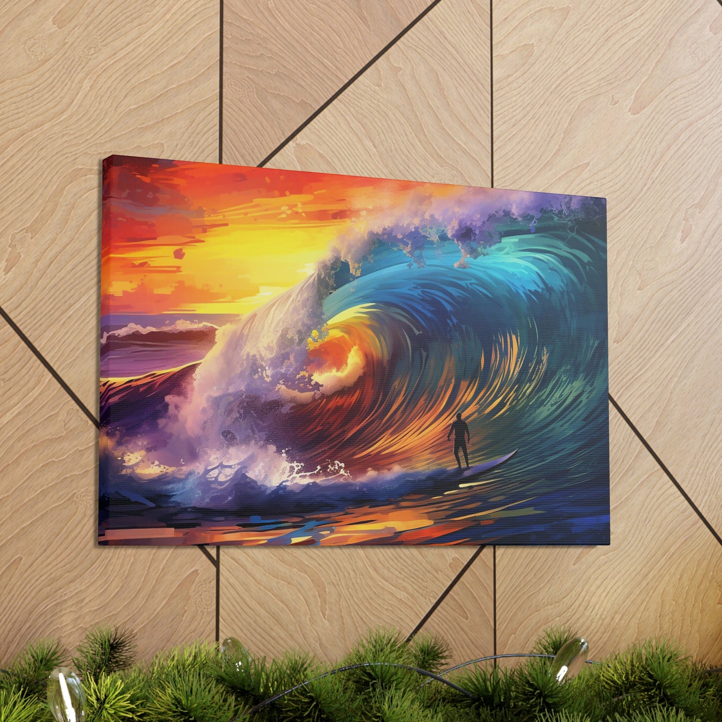 Polynesian Wave Canvas Gallery Wraps