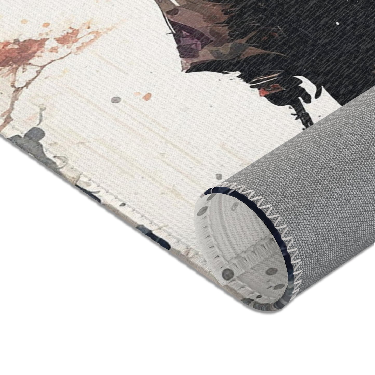 Forest Rain Samurai Area Rug