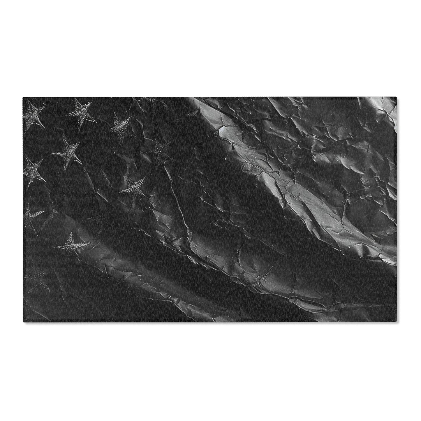 Black American Flag Area Rugs