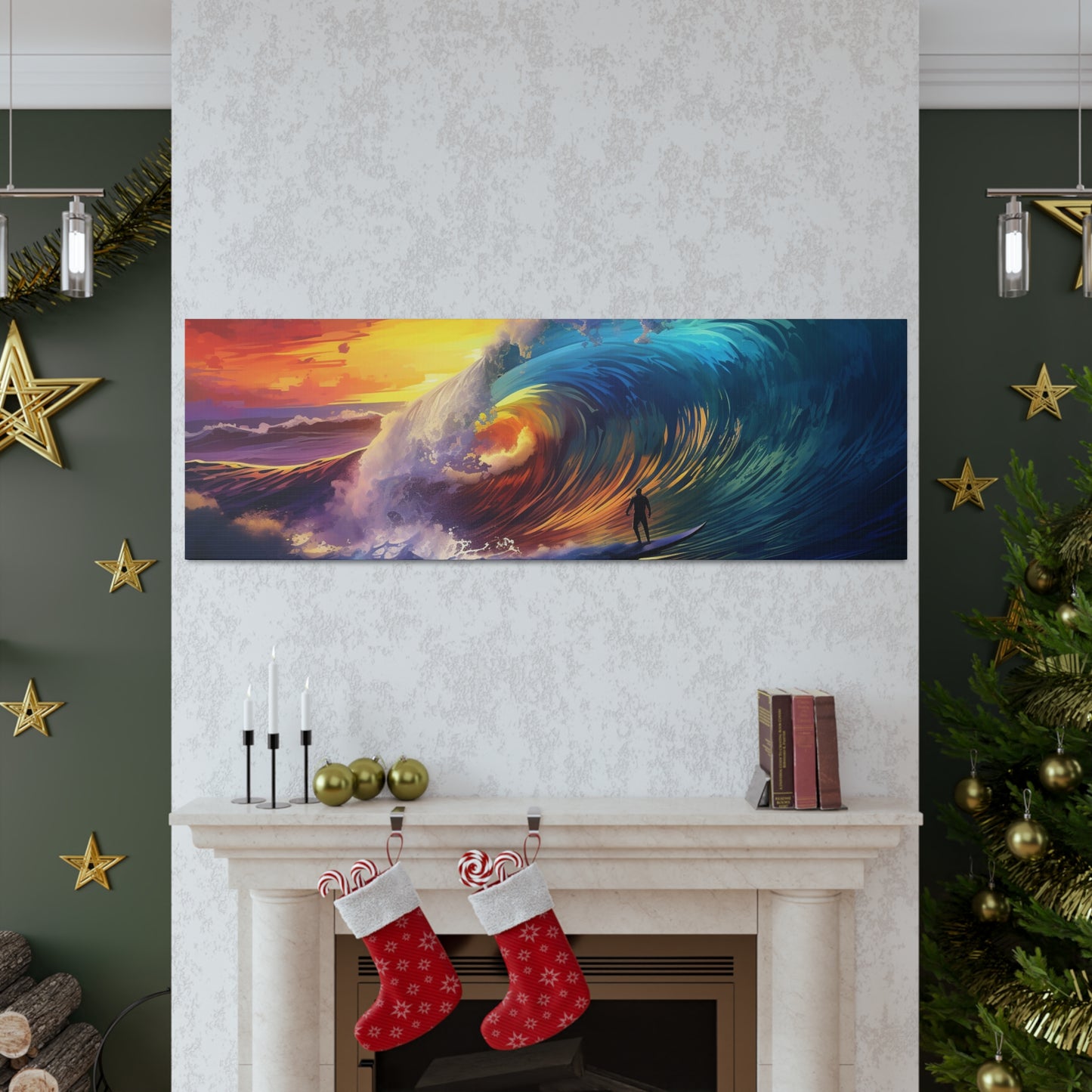 Polynesian Wave Canvas Gallery Wraps