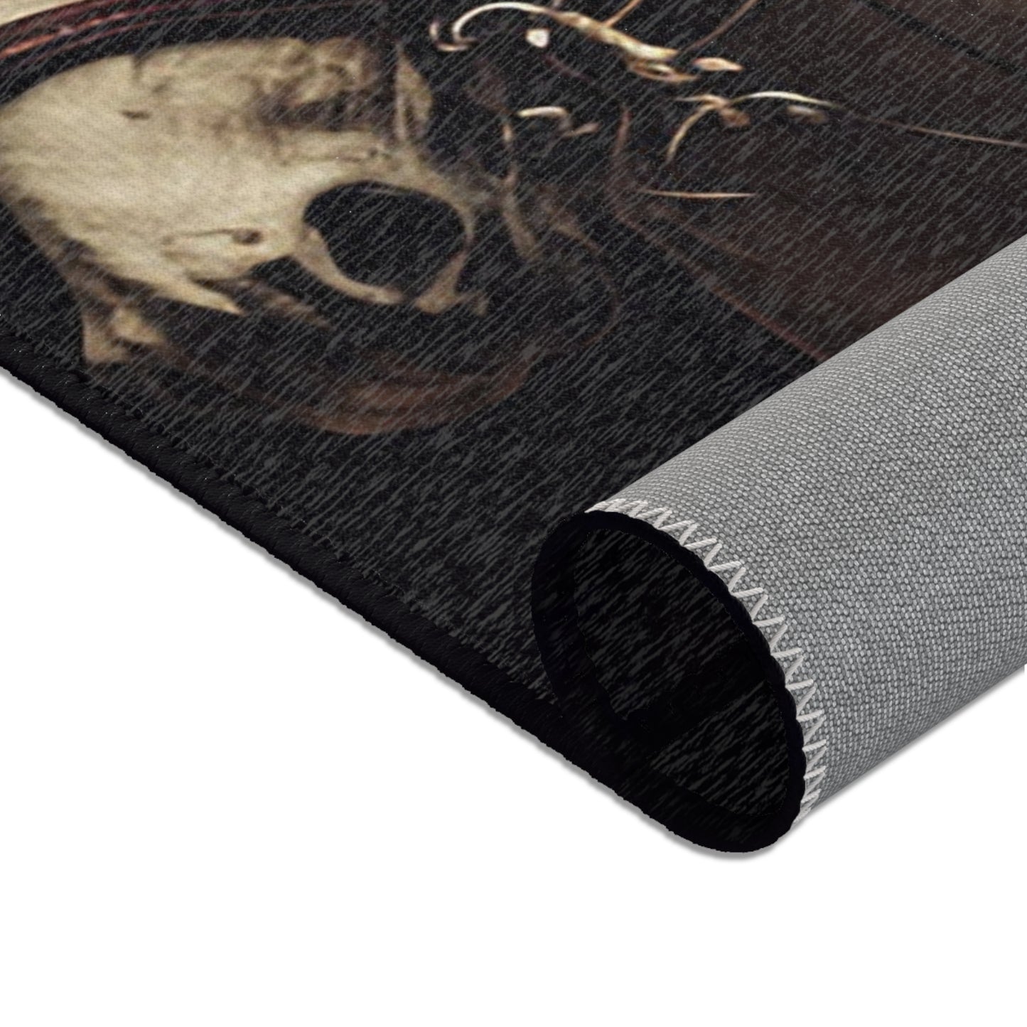 Knight on White Mount Area Rug