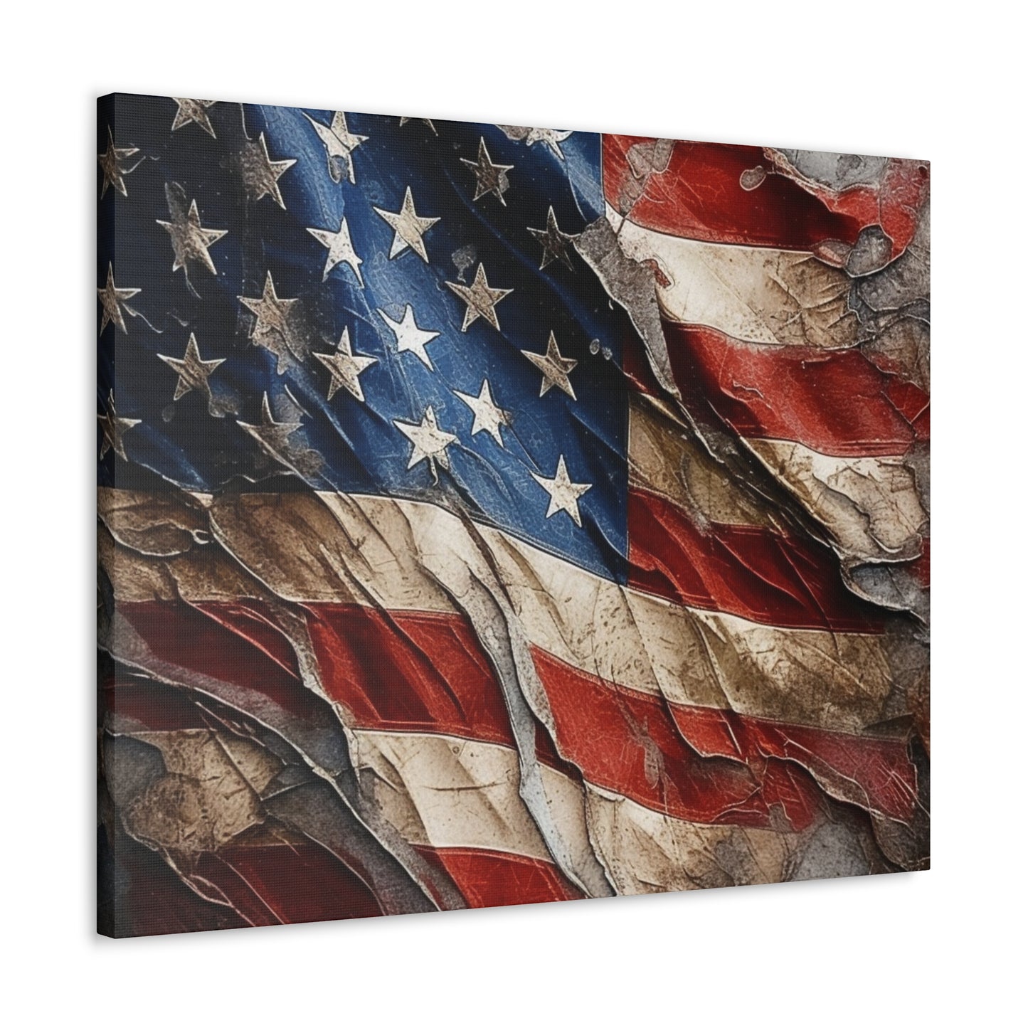 American Flag Distressed Canvas Gallery Wraps